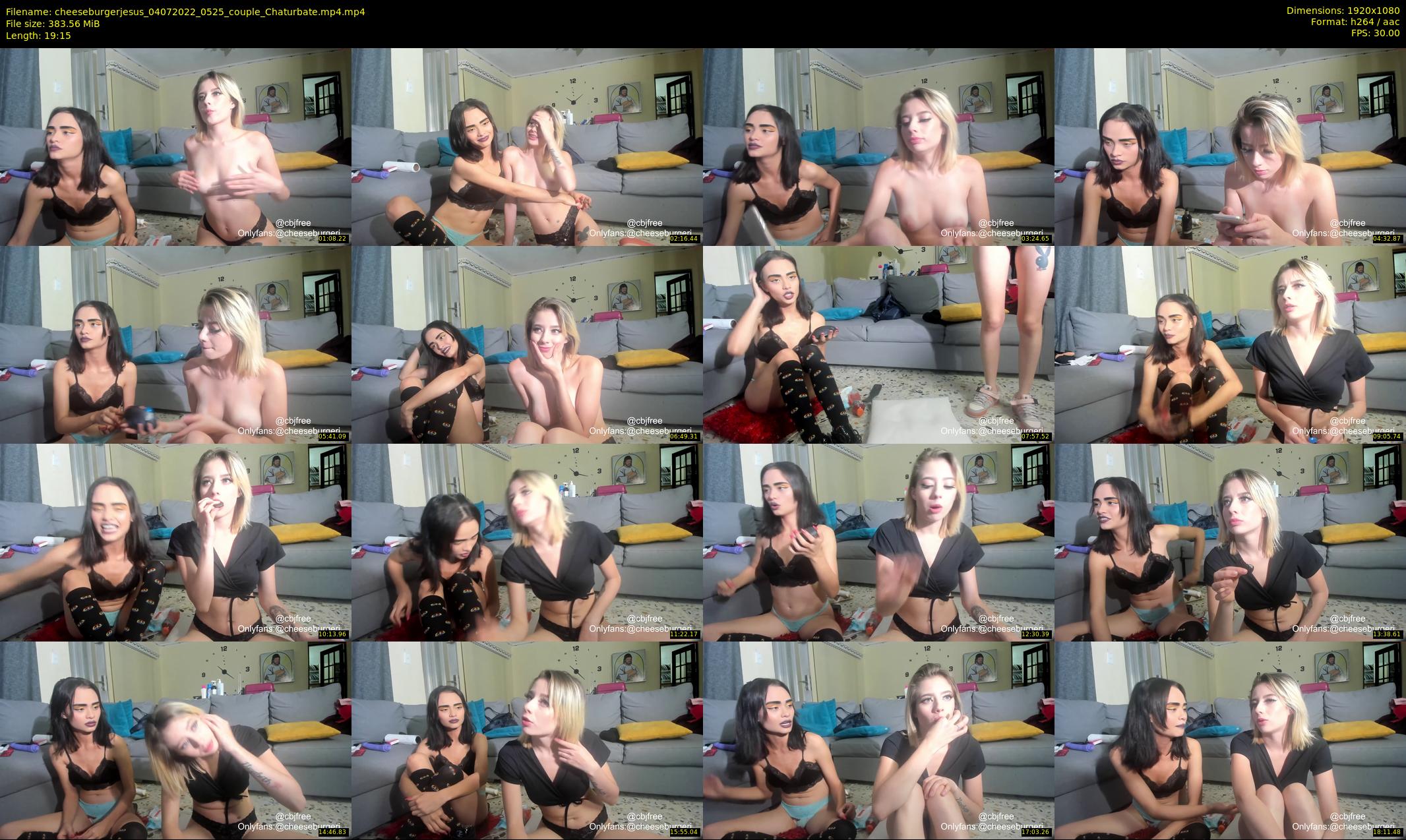 cheeseburgerjesus — 20 minute Chaturbate couple cam show recording, 1080p, Jul 4, 2022