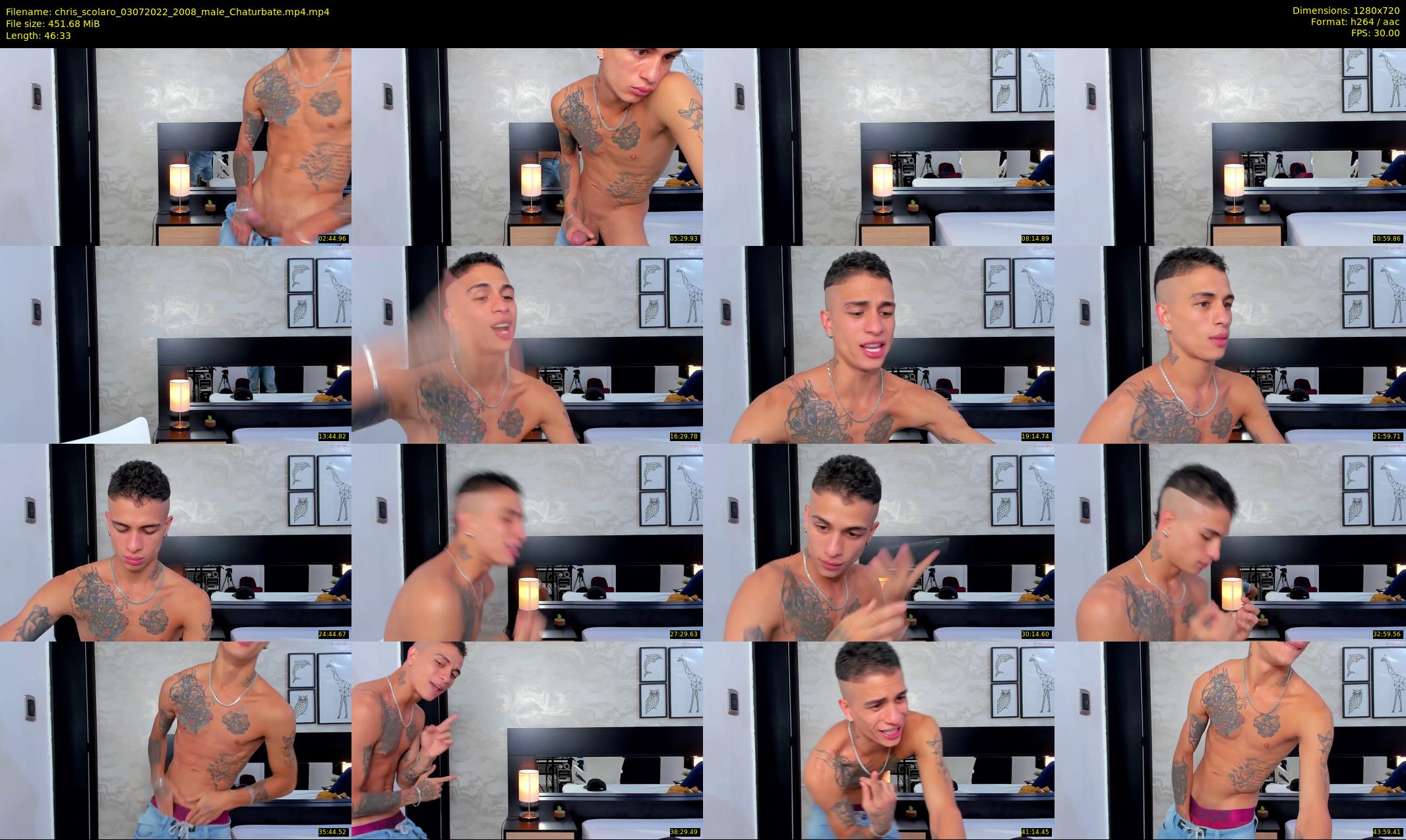 chris_scolaro — 47 minute Chaturbate male cam show recording, 720p, Jul 3, 2022