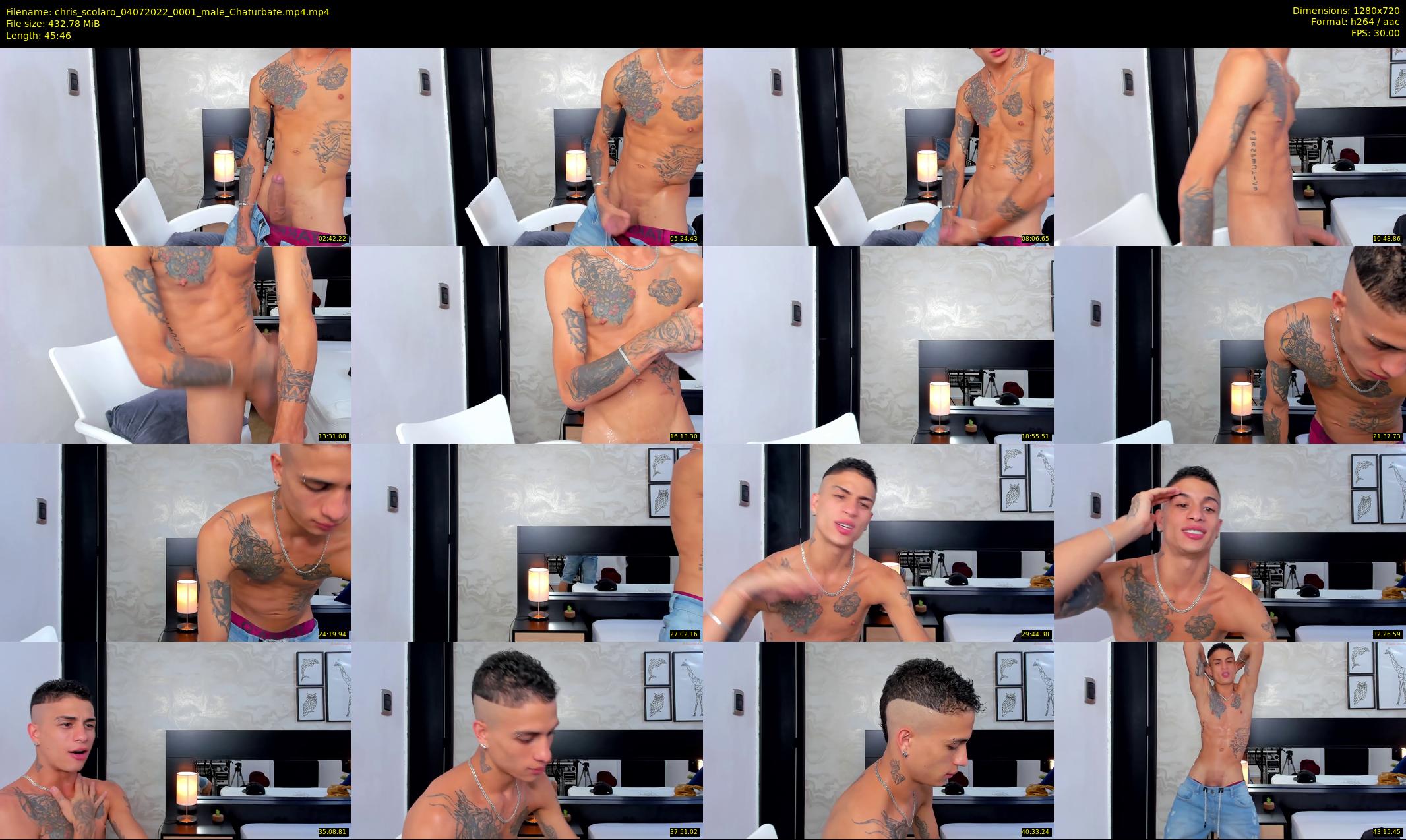 chris_scolaro — 46 minute Chaturbate male cam show recording, 720p, Jul 4, 2022