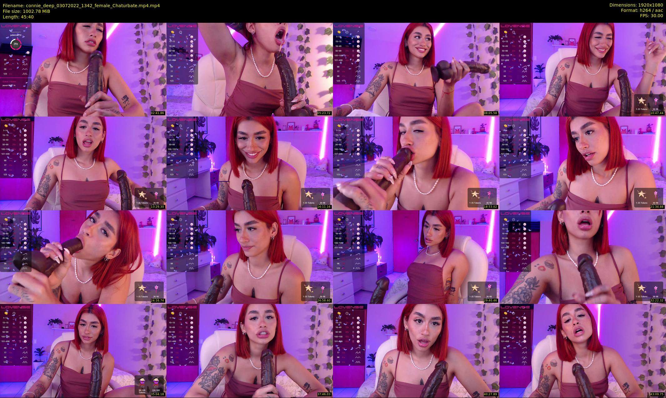 connie_deep — 46 minute Chaturbate female cam show recording, 1080p, Jul 3, 2022