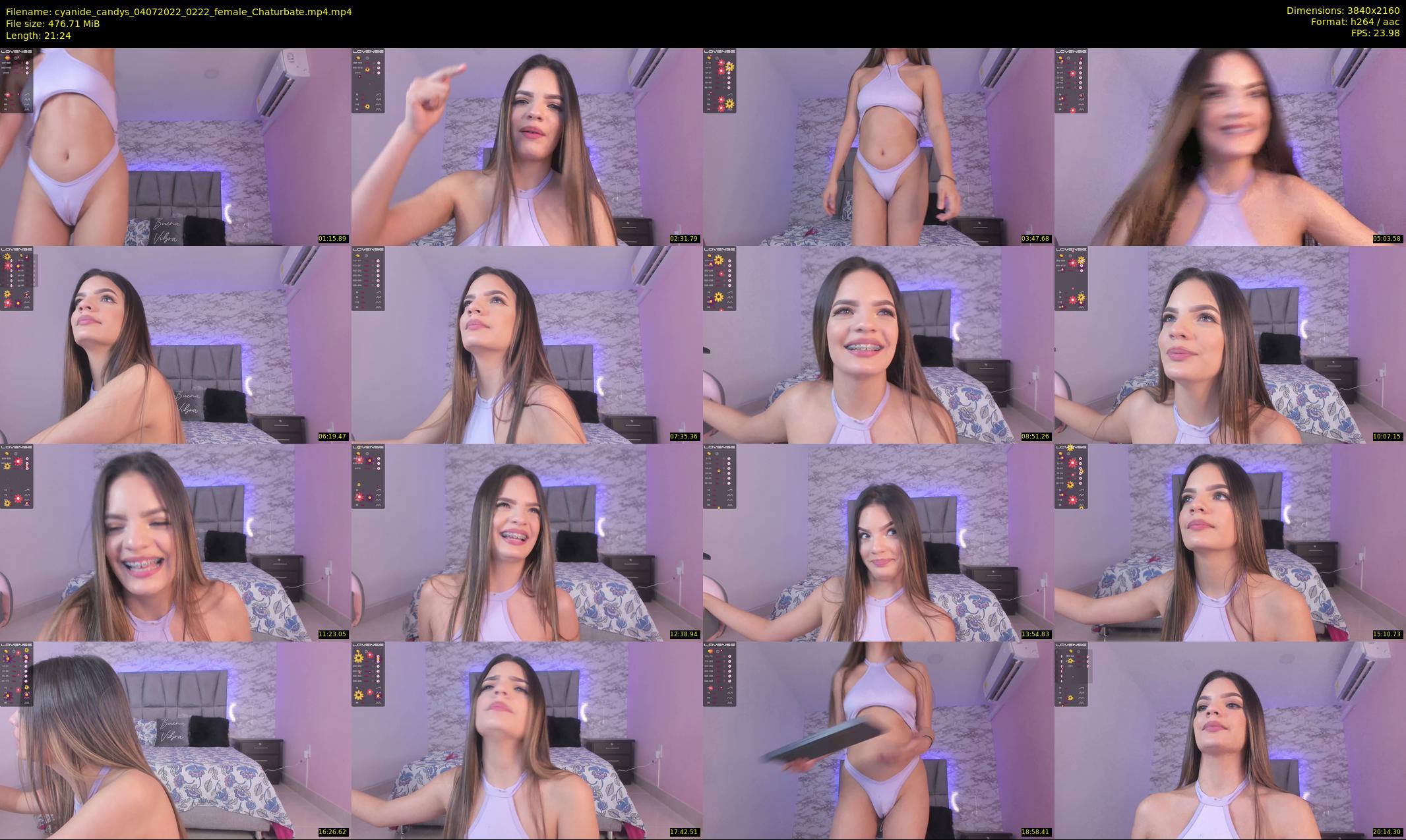 cyanide_candys — 22 minute Chaturbate female cam show recording, 4K, Jul 4, 2022