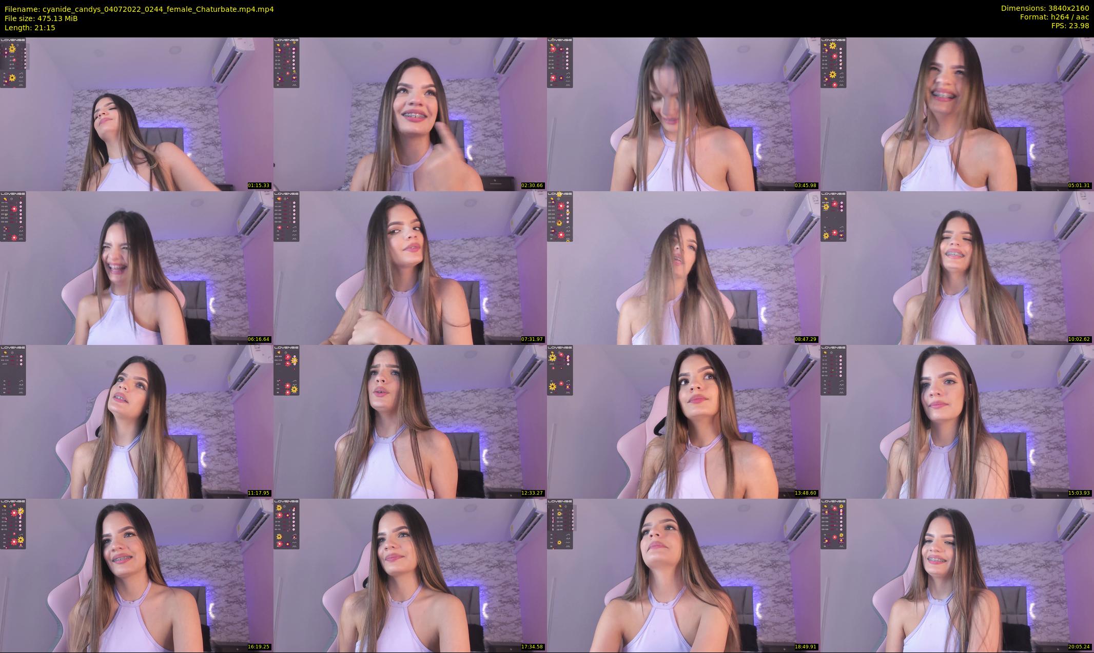 cyanide_candys — 22 minute Chaturbate female cam show recording, 4K, Jul 4, 2022