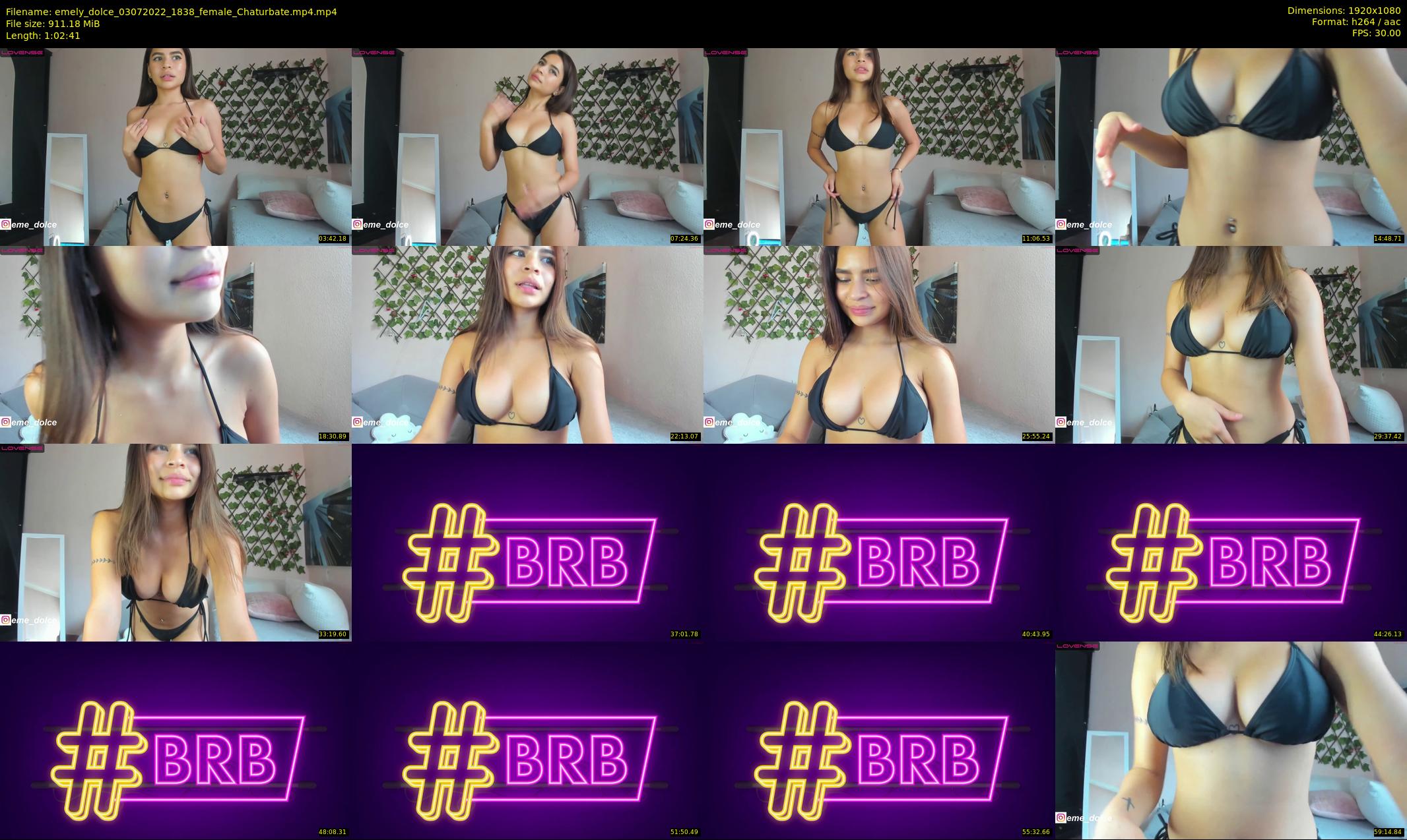 emely_dolce — 63 minute Chaturbate female cam show recording, 1080p, Jul 3, 2022