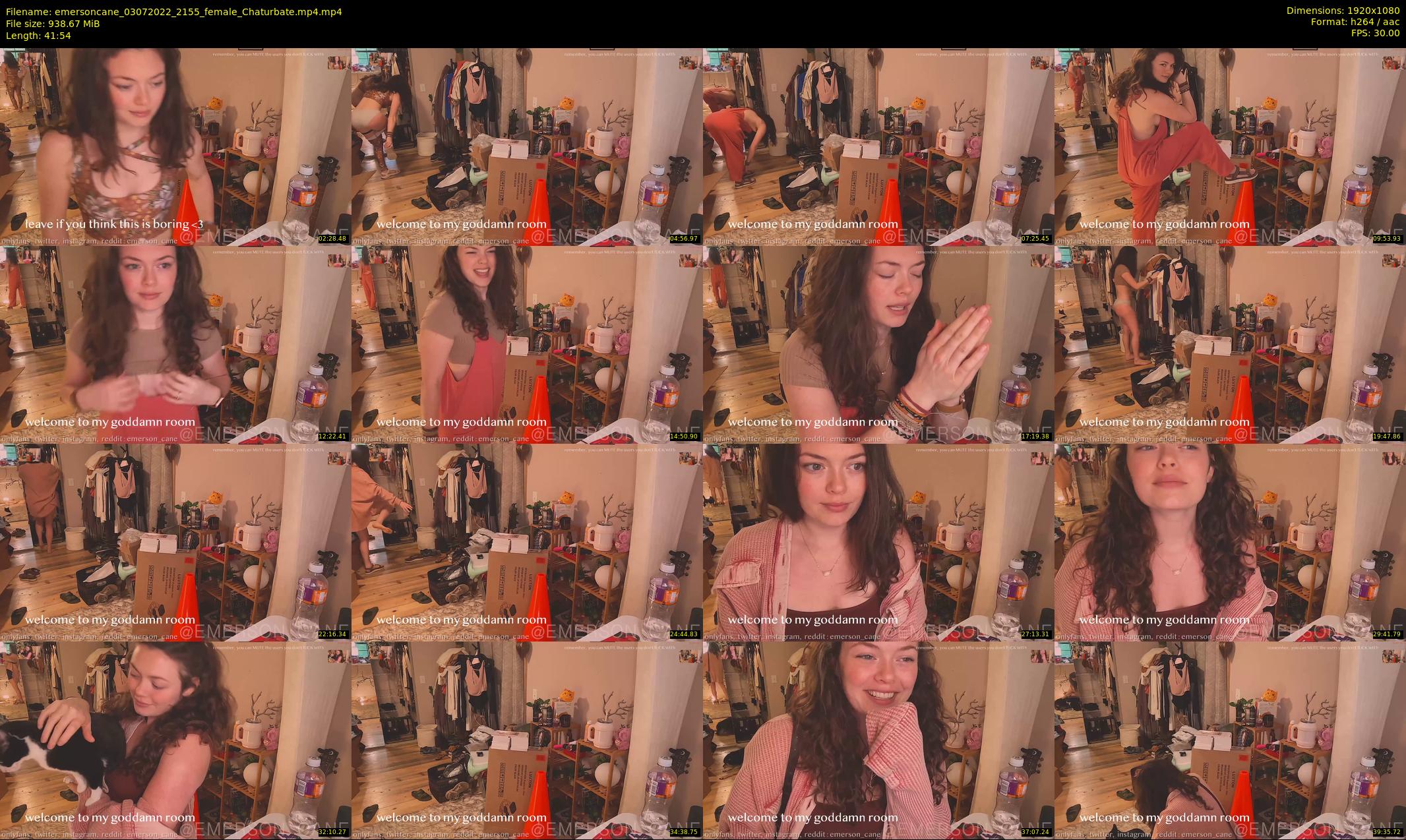 emersoncane — 42 minute Chaturbate female cam show recording, 1080p, Jul 3, 2022
