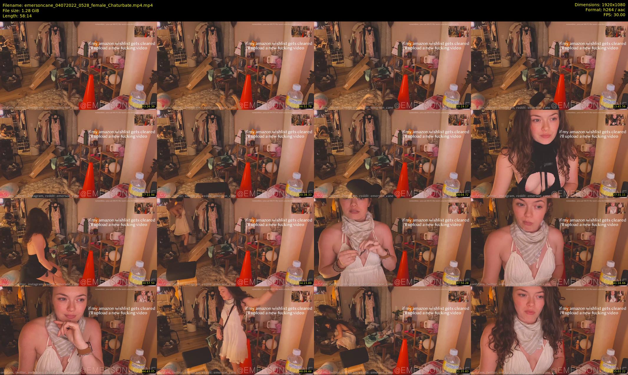 emersoncane — 59 minute Chaturbate female cam show recording, 1080p, Jul 4, 2022