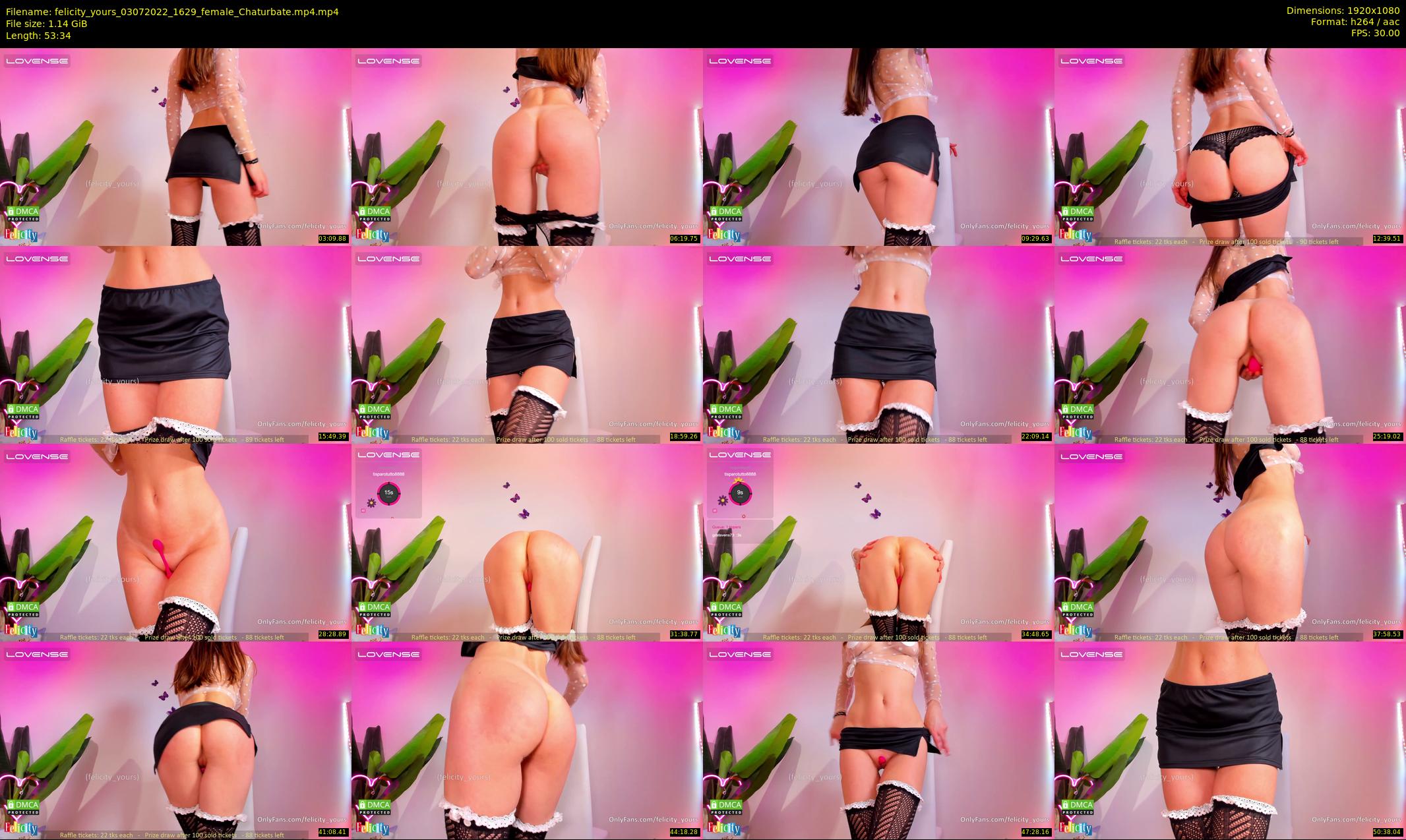 felicity_yours — 54 minute Chaturbate female cam show recording, 1080p, Jul 3, 2022