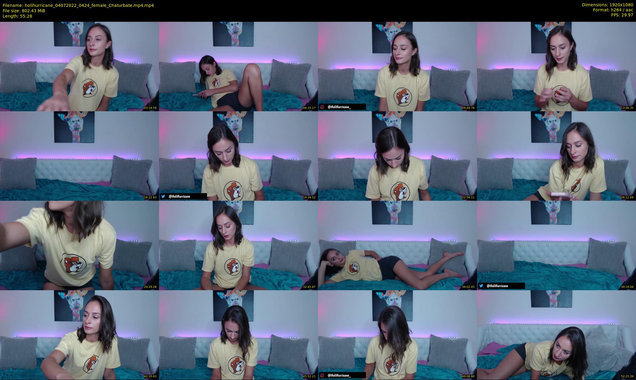 holihurricane — 56 minute Chaturbate female cam show recording, 1080p, Jul 4, 2022