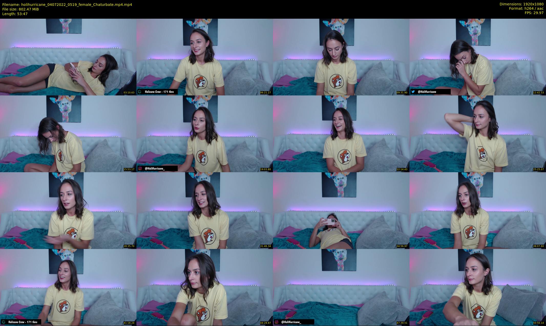 holihurricane — 54 minute Chaturbate female cam show recording, 1080p, Jul 4, 2022
