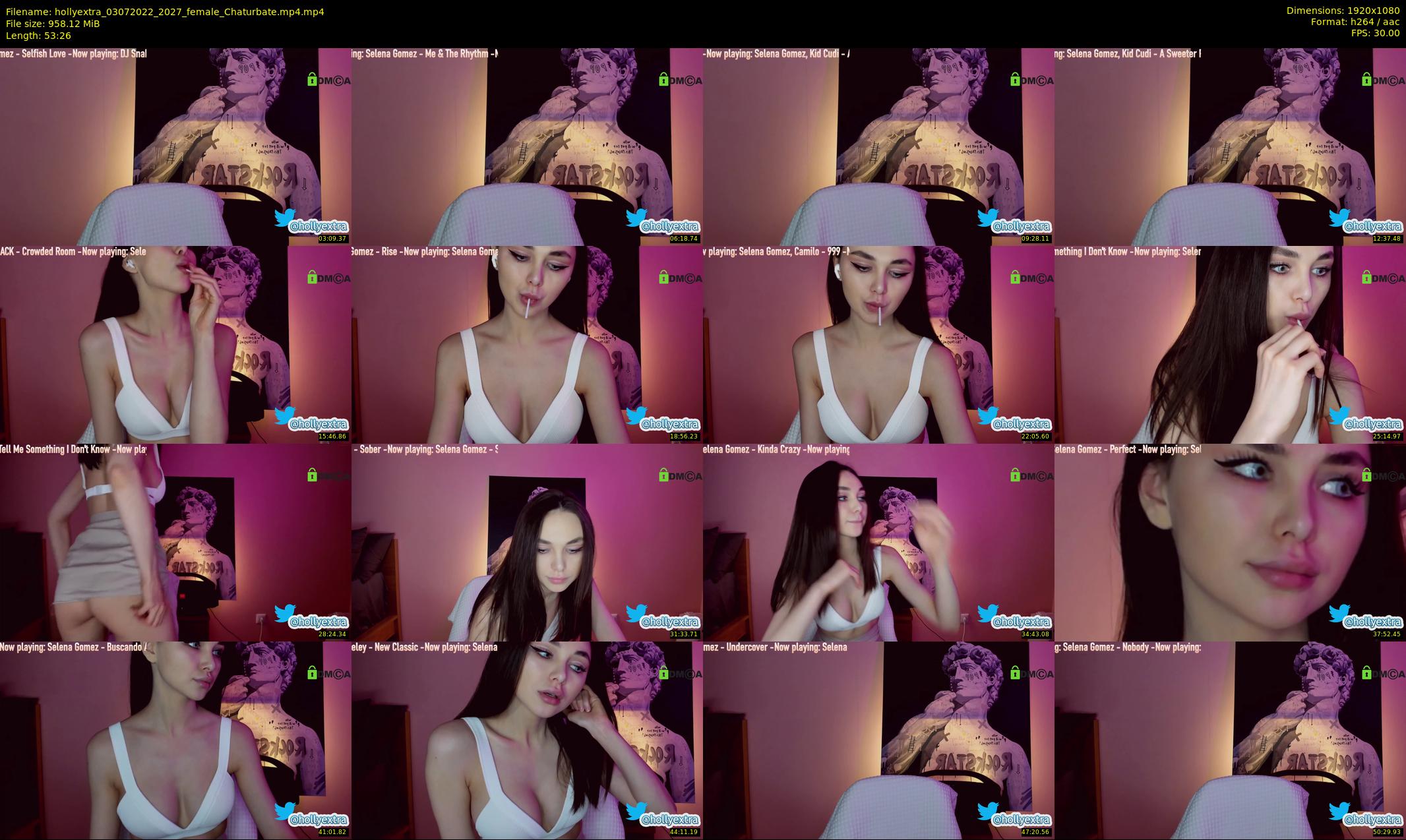 hollyextra — 54 minute Chaturbate female cam show recording, 1080p, Jul 3, 2022