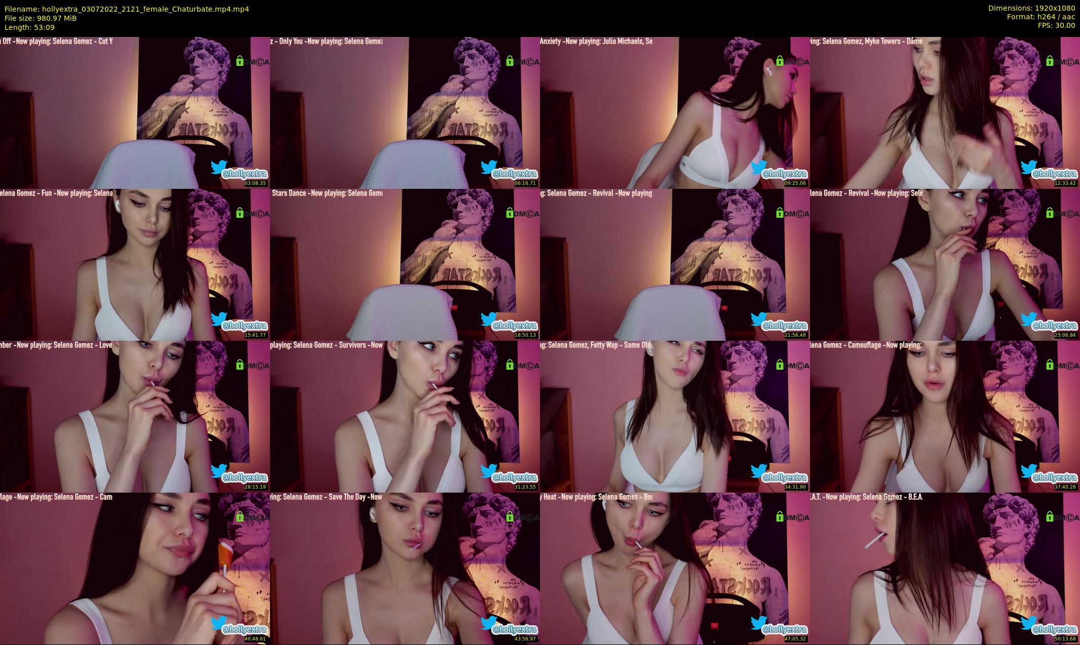 hollyextra — 54 minute Chaturbate female cam show recording, 1080p, Jul 3, 2022