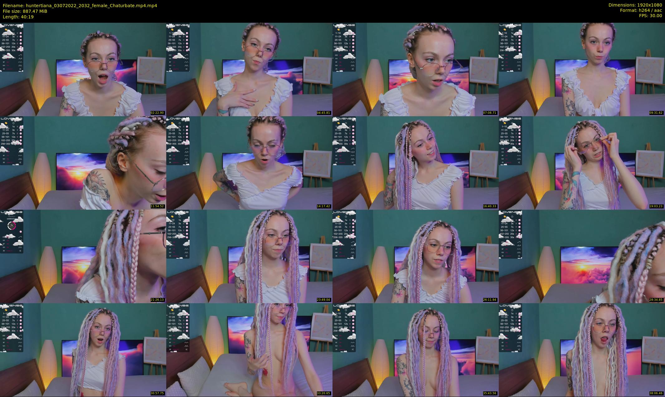 huntertiana — 41 minute Chaturbate female cam show recording, 1080p, Jul 3, 2022