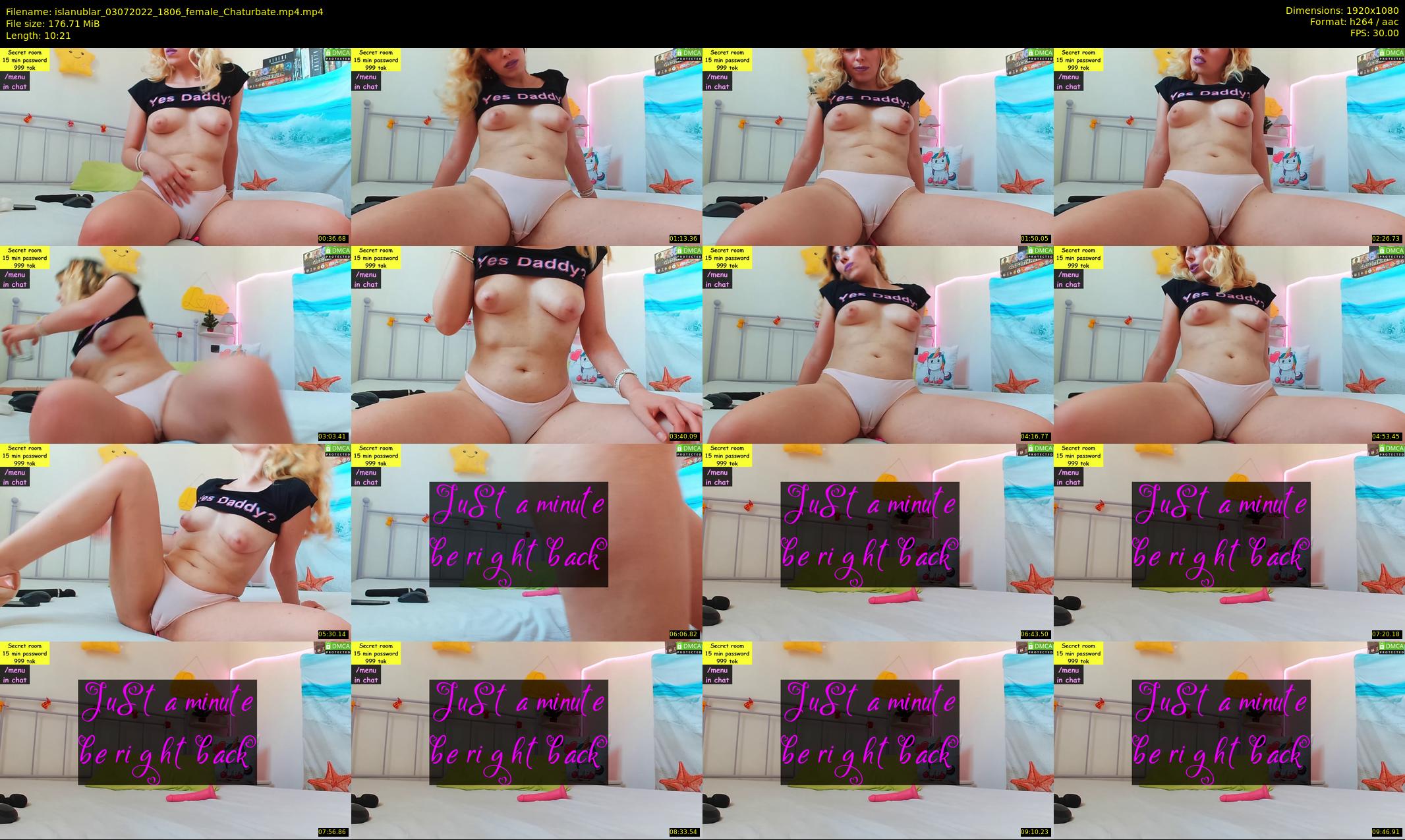 islanublar — 11 minute Chaturbate female cam show recording, 1080p, Jul 3, 2022