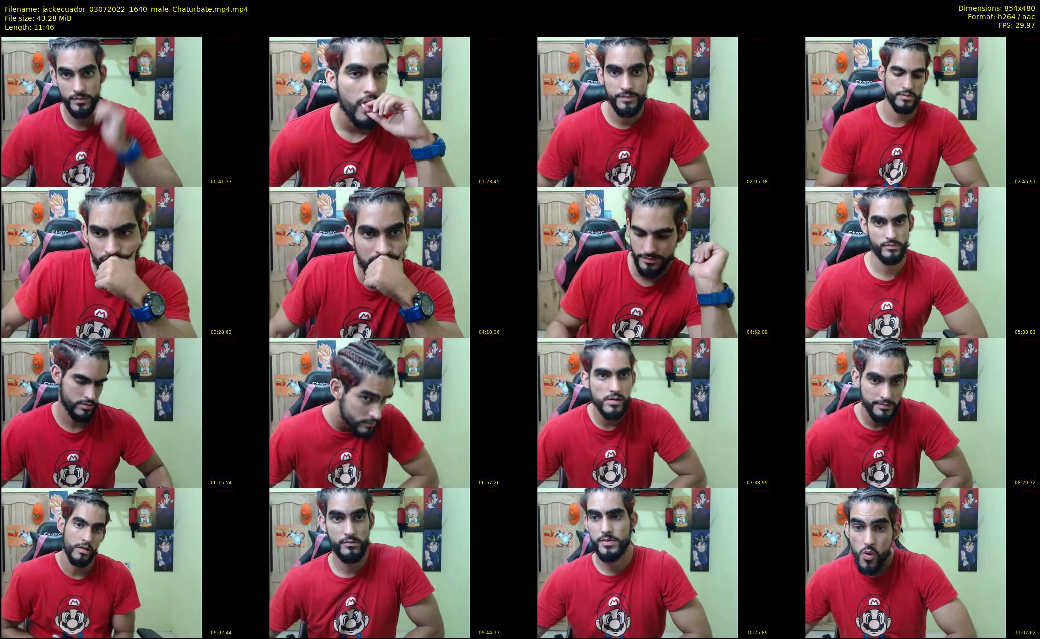 jackecuador — 12 minute Chaturbate male cam show recording, 480p, Jul 3, 2022