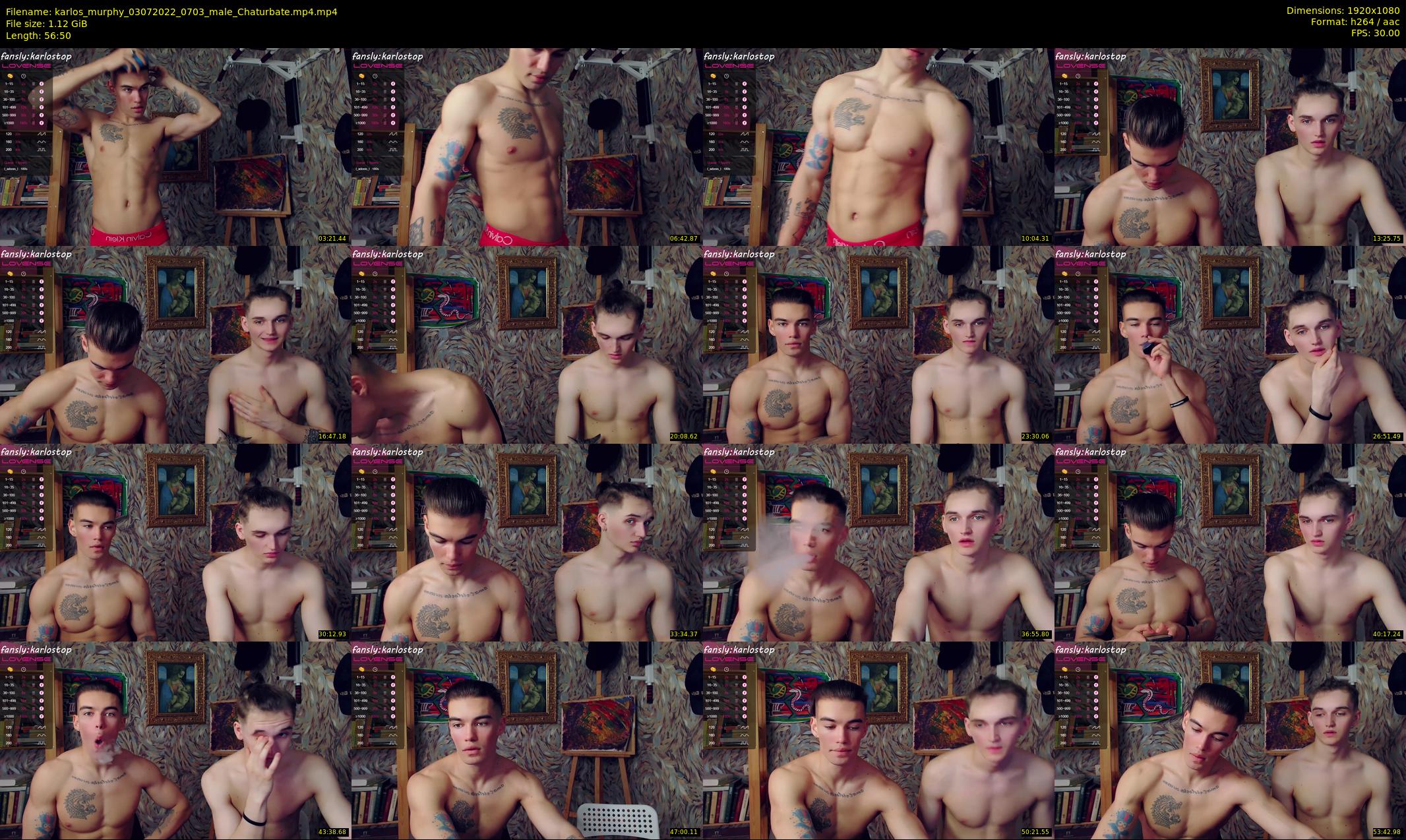 karlos_murphy — 57 minute Chaturbate male cam show recording, 1080p, Jul 3, 2022