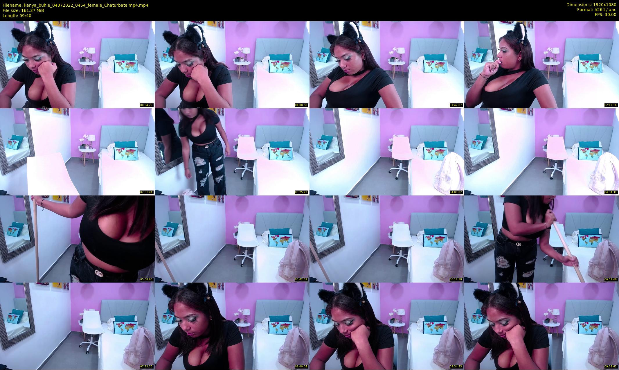 kenya_buhle — 10 minute Chaturbate female cam show recording, 1080p, Jul 4, 2022