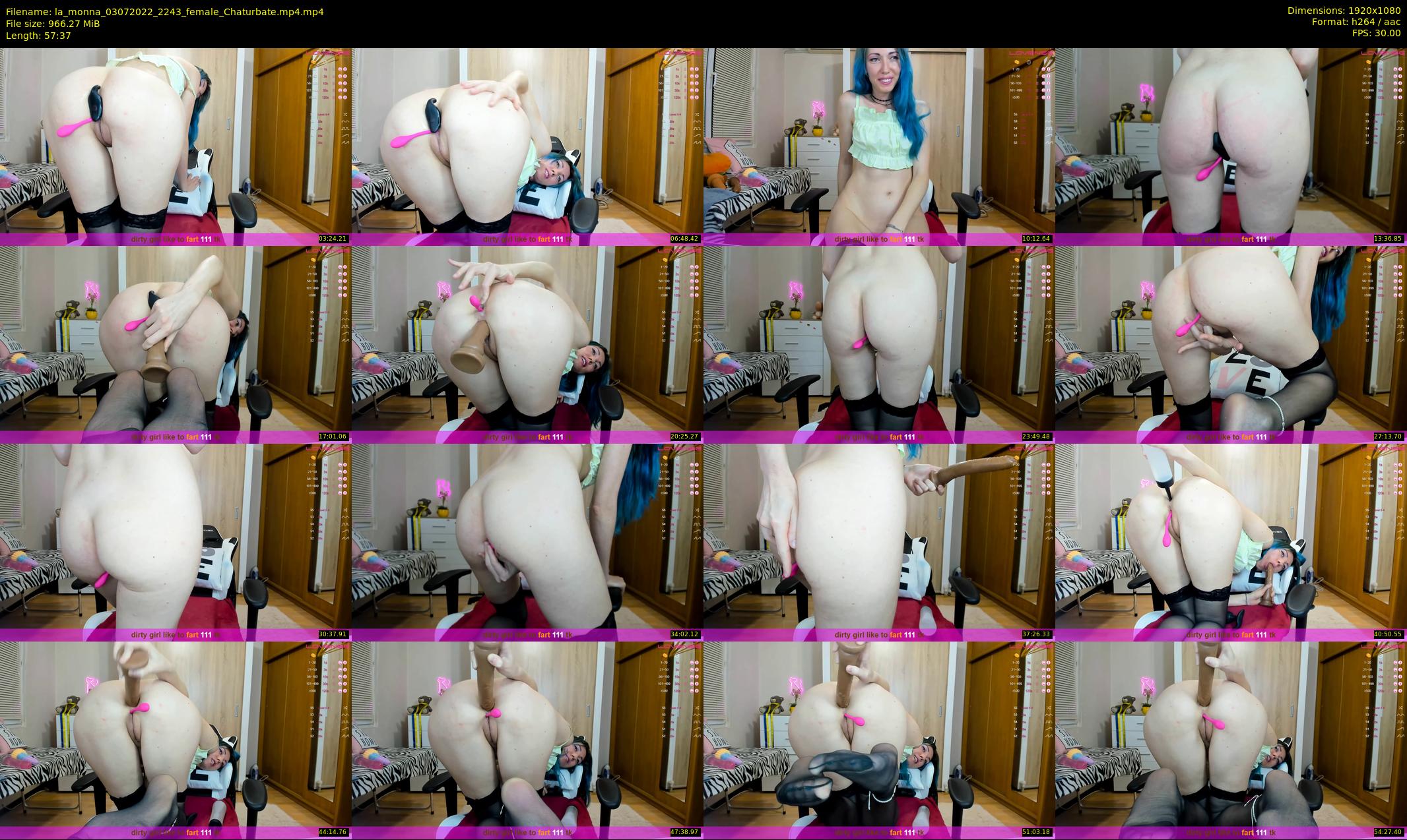 la_monna — 58 minute Chaturbate female cam show recording, 1080p, Jul 3, 2022