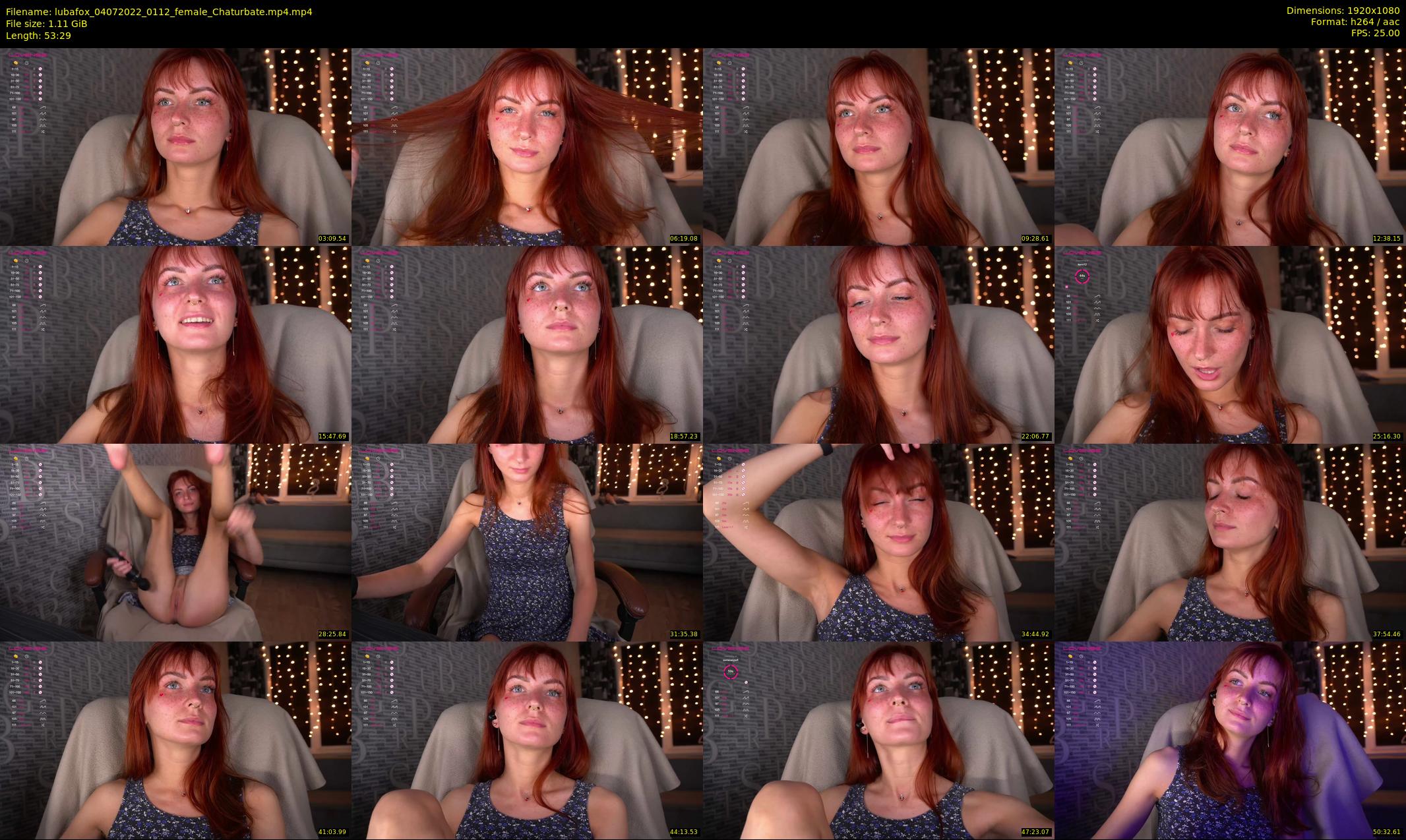 lubafox — 54 minute Chaturbate female cam show recording, 1080p, Jul 4, 2022