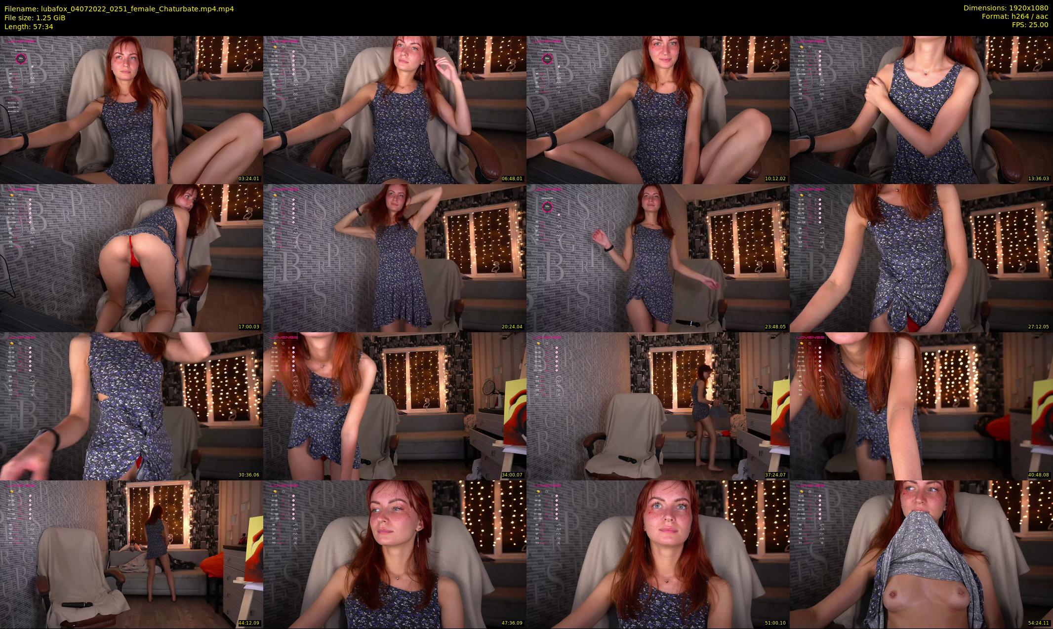 lubafox — 58 minute Chaturbate female cam show recording, 1080p, Jul 4, 2022