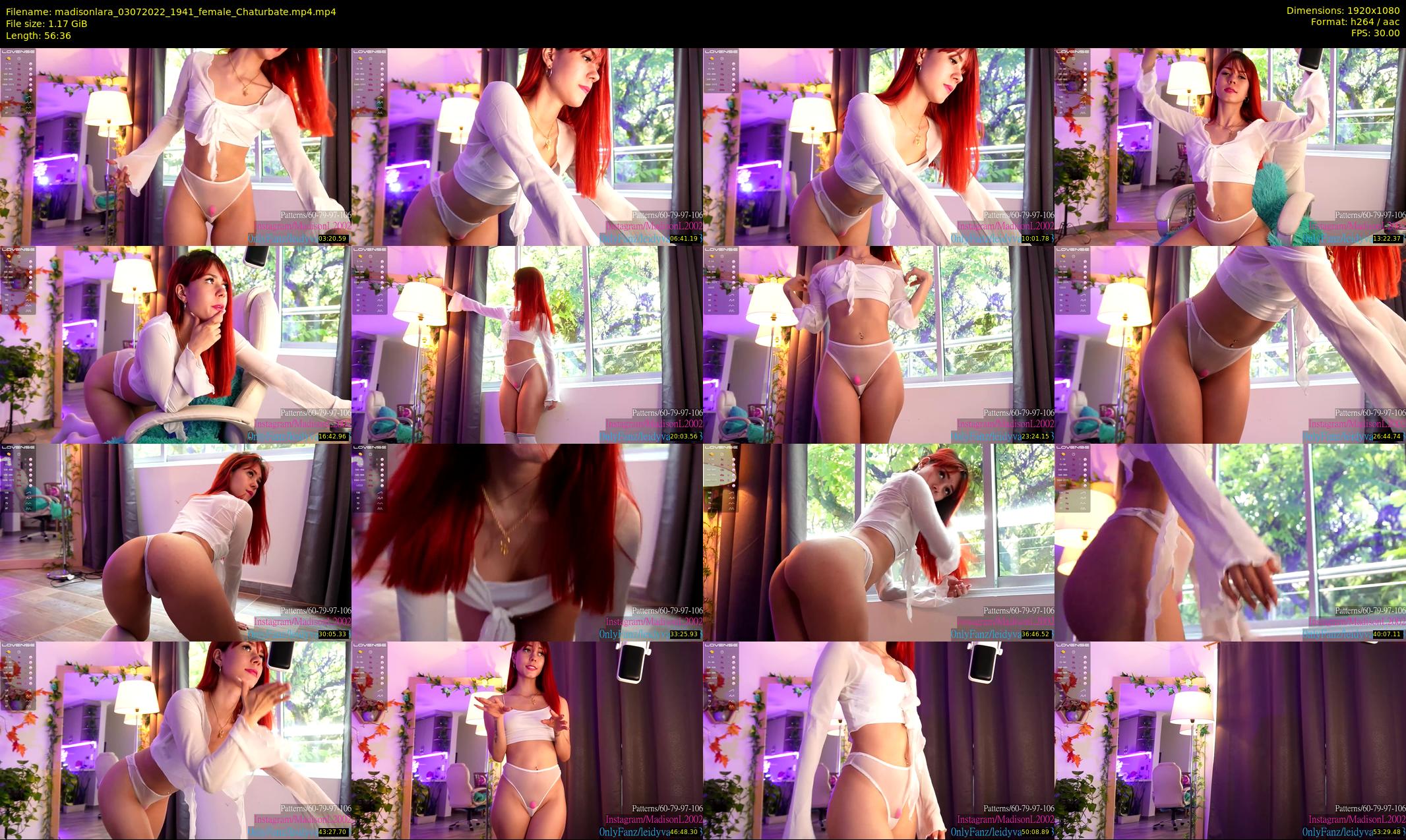 madisonlara — 57 minute Chaturbate female cam show recording, 1080p, Jul 3, 2022