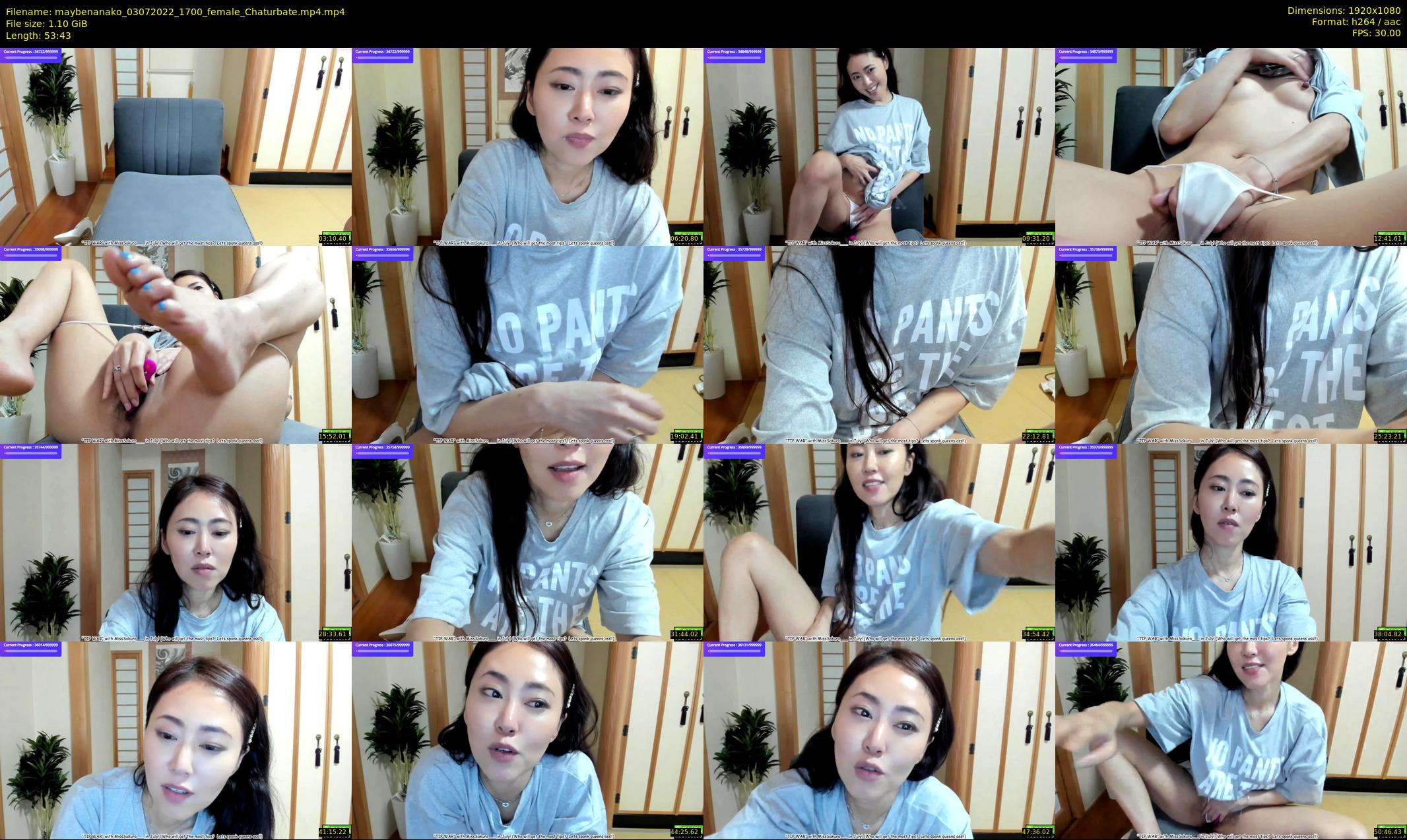 maybenanako — 54 minute Chaturbate female cam show recording, 1080p, Jul 3, 2022