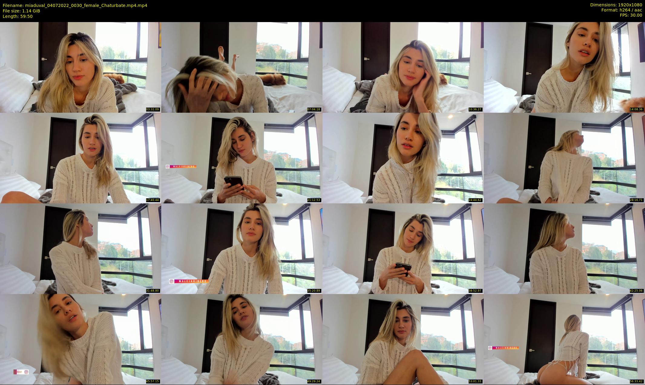 miaduval — 60 minute Chaturbate female cam show recording, 1080p, Jul 4, 2022