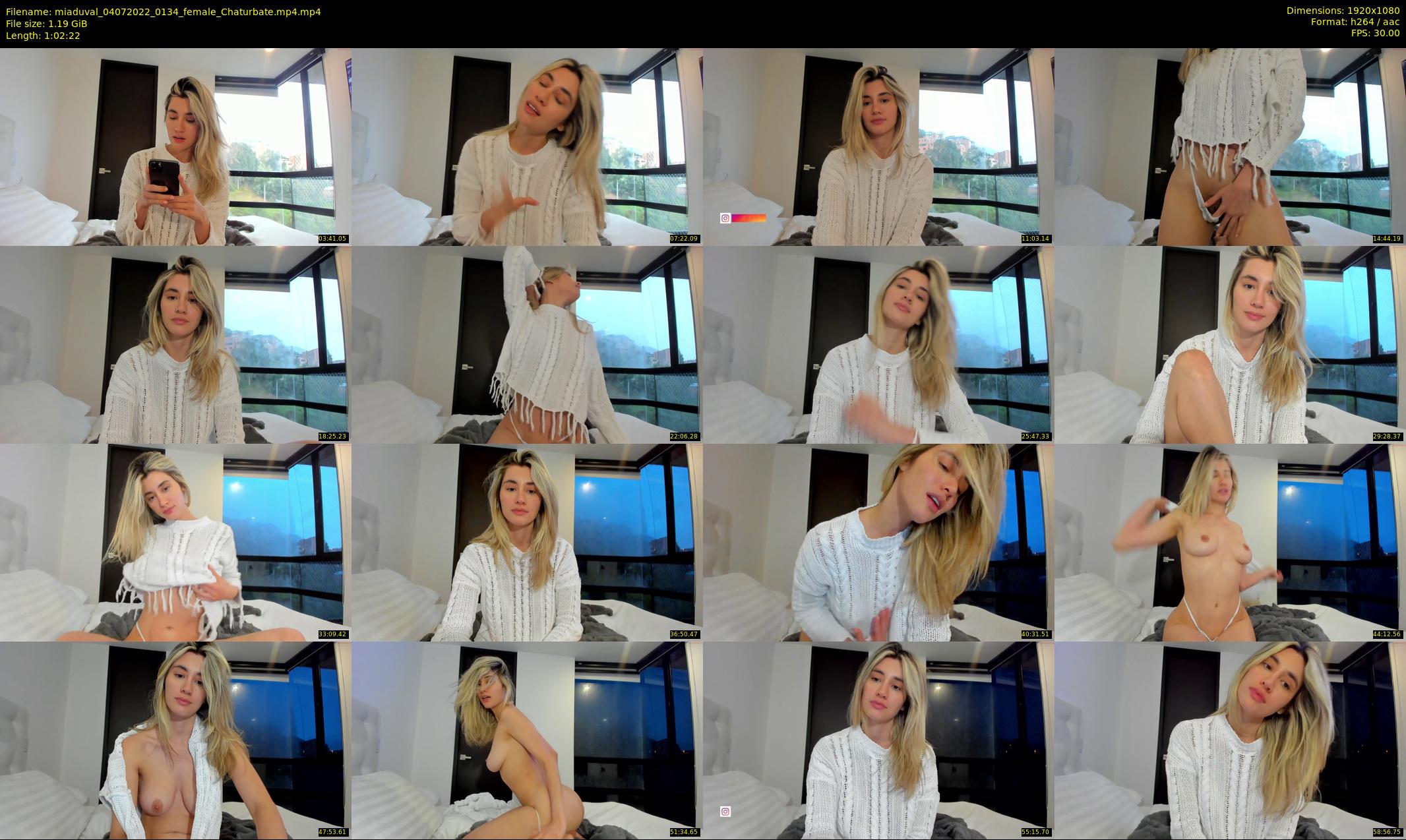 miaduval — 63 minute Chaturbate female cam show recording, 1080p, Jul 4, 2022