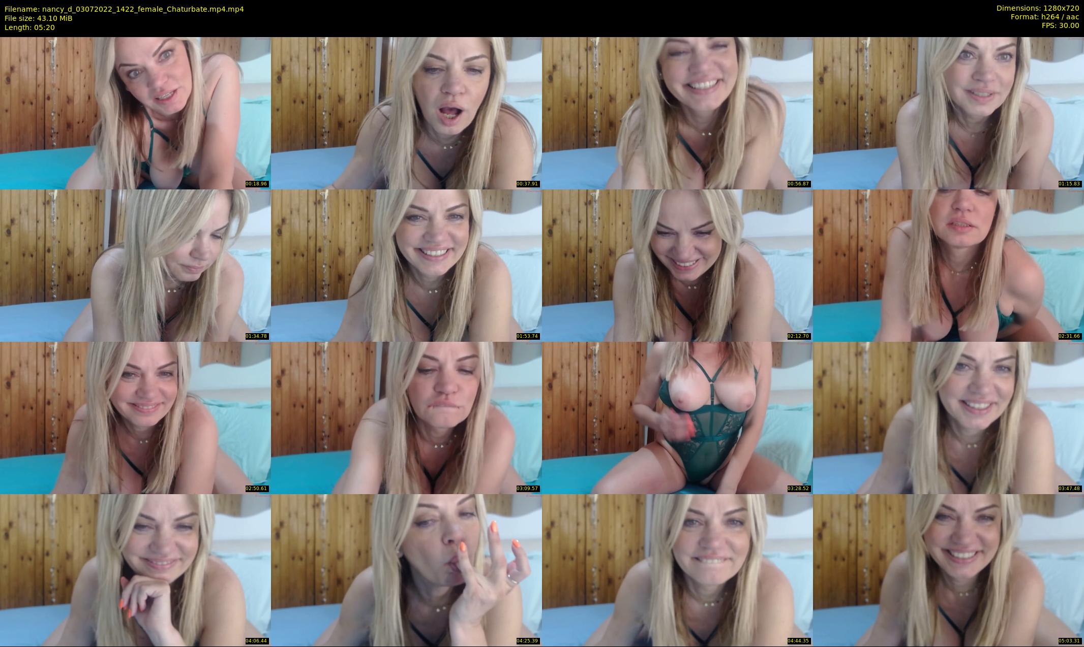 nancy_d — 6 minute Chaturbate female cam show recording, 720p, Jul 3, 2022