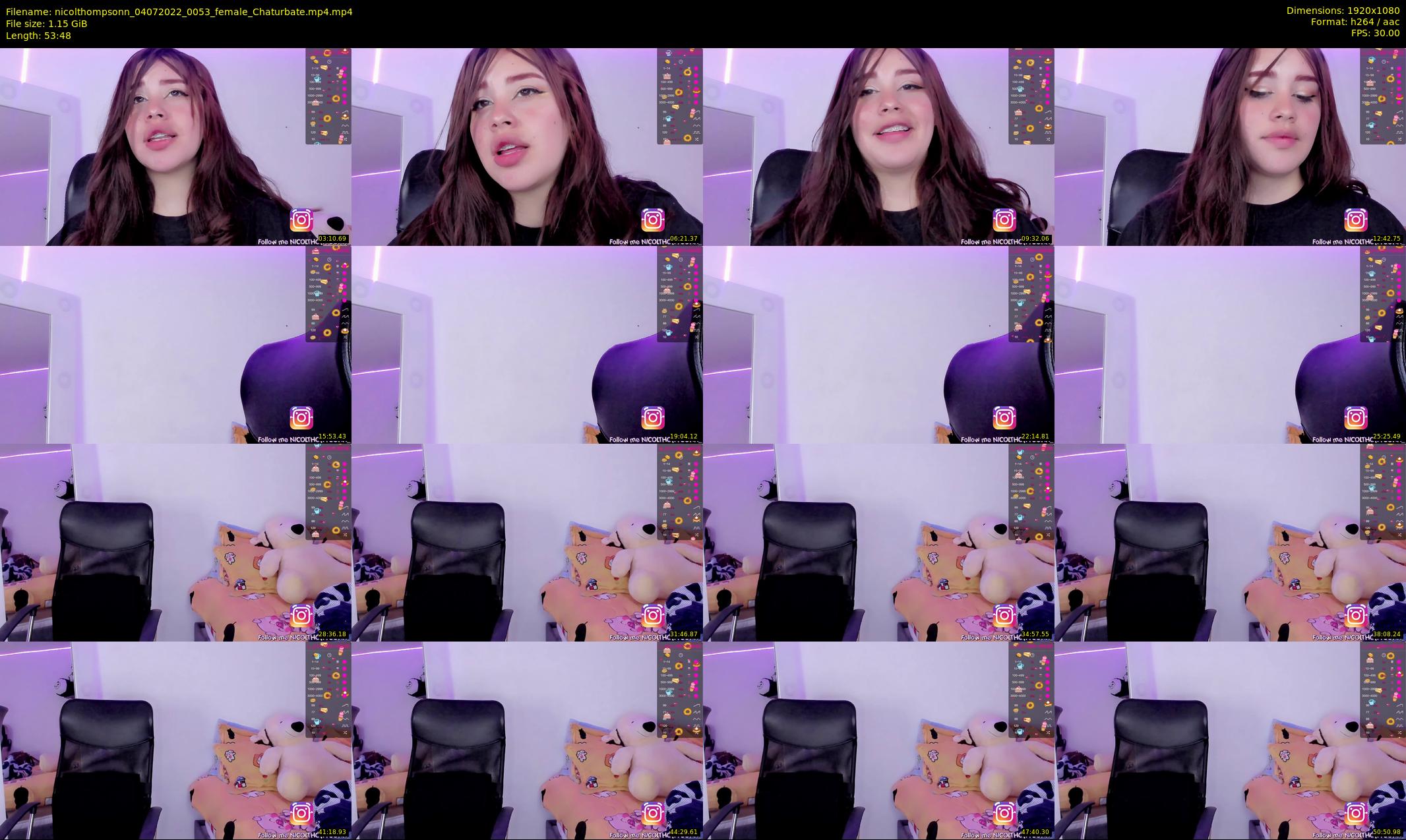 nicolthompsonn — 54 minute Chaturbate female cam show recording, 1080p, Jul 4, 2022