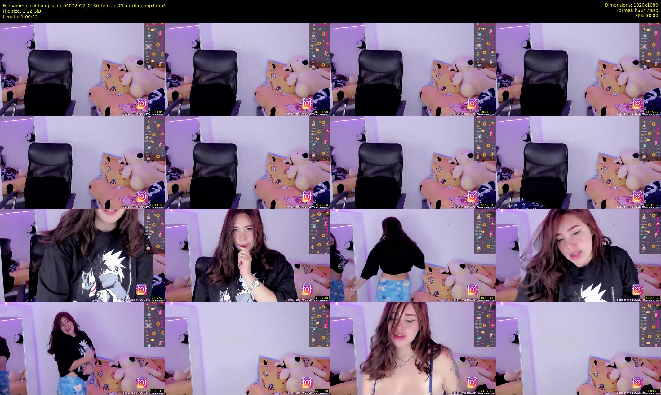 nicolthompsonn — 61 minute Chaturbate female cam show recording, 1080p, Jul 4, 2022