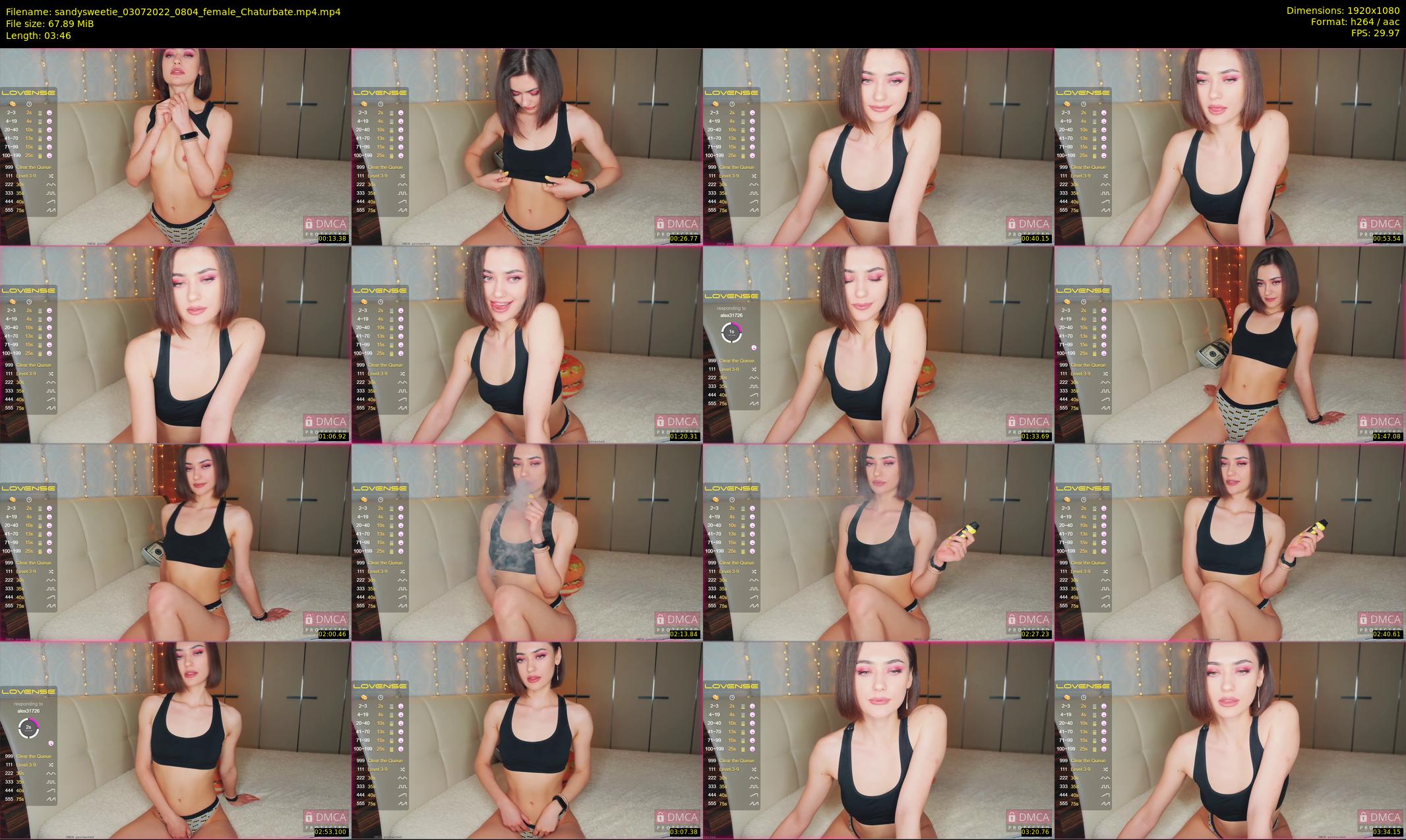 sandysweetie — 4 minute Chaturbate female cam show recording, 1080p, Jul 3, 2022