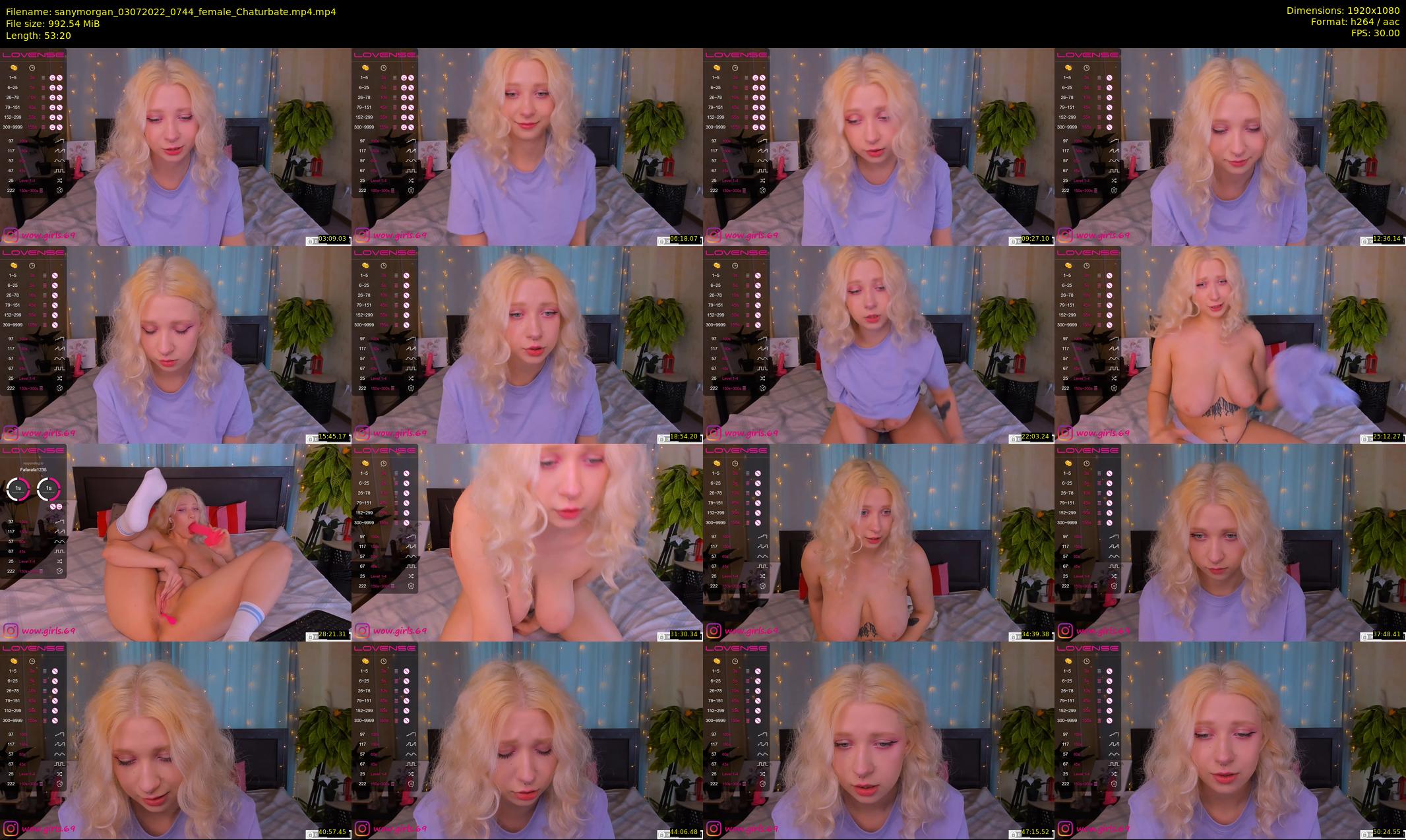 sanymorgan — 54 minute Chaturbate couple cam show recording, 1080p, Jul 3, 2022