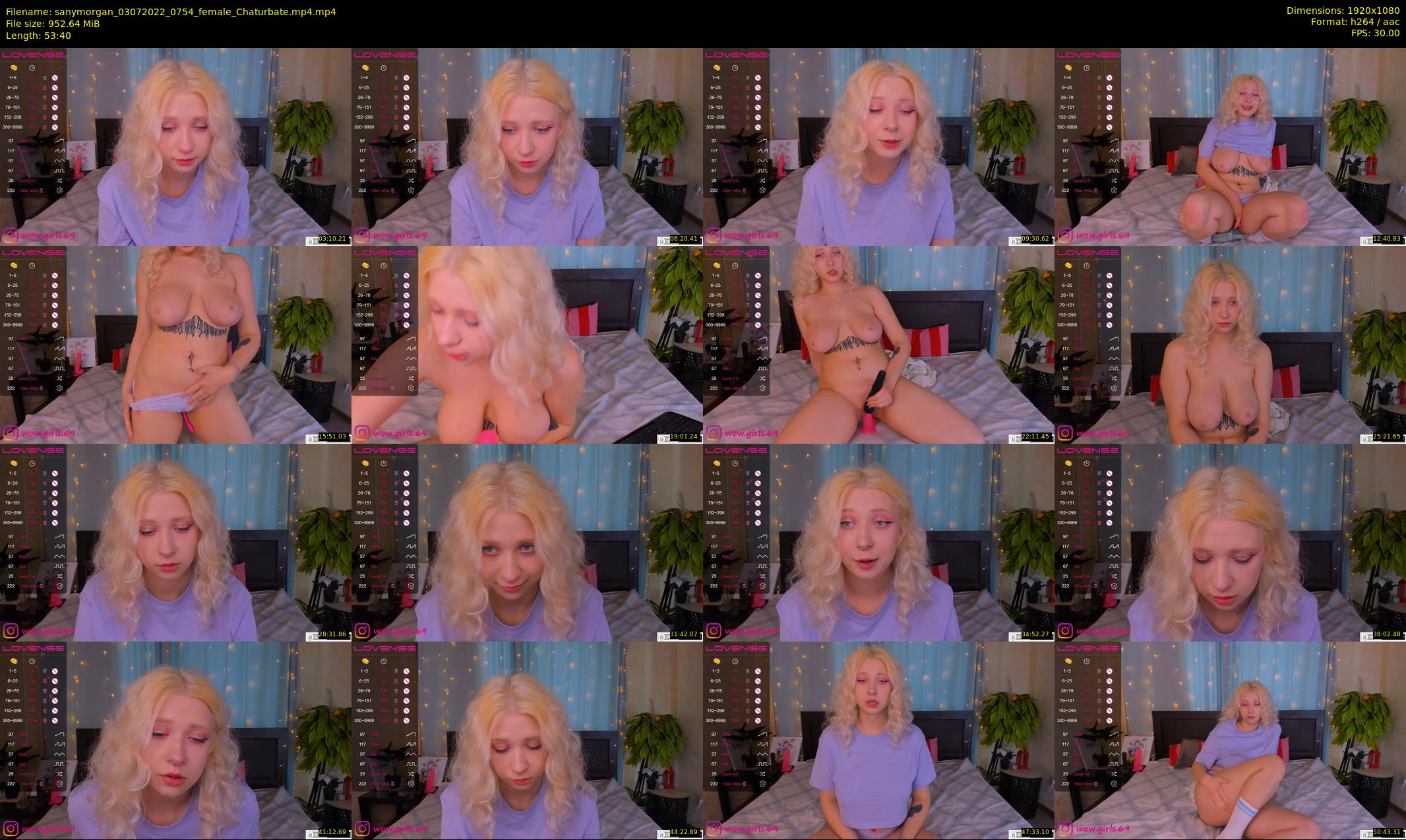 sanymorgan — 54 minute Chaturbate couple cam show recording, 1080p, Jul 3, 2022