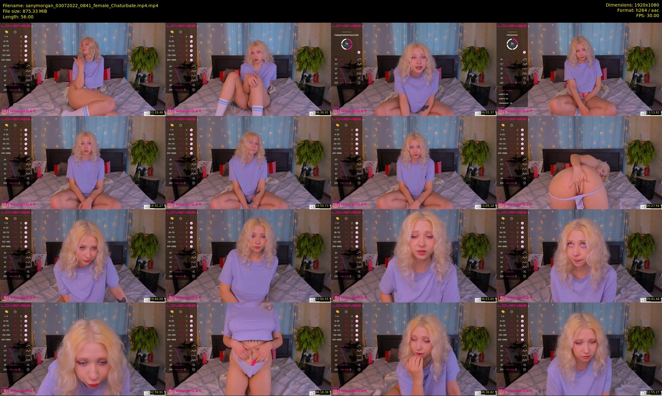 sanymorgan — 56 minute Chaturbate couple cam show recording, 1080p, Jul 3, 2022