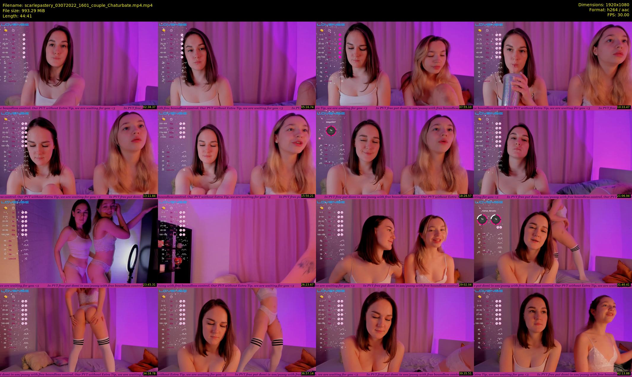 scarlepastery — 45 minute Chaturbate couple cam show recording, 1080p, Jul 3, 2022