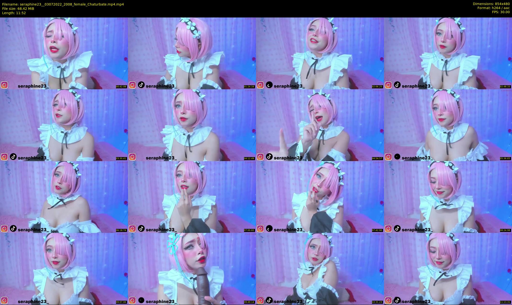 seraphine23_ — 12 minute Chaturbate female cam show recording, 480p, Jul 3, 2022