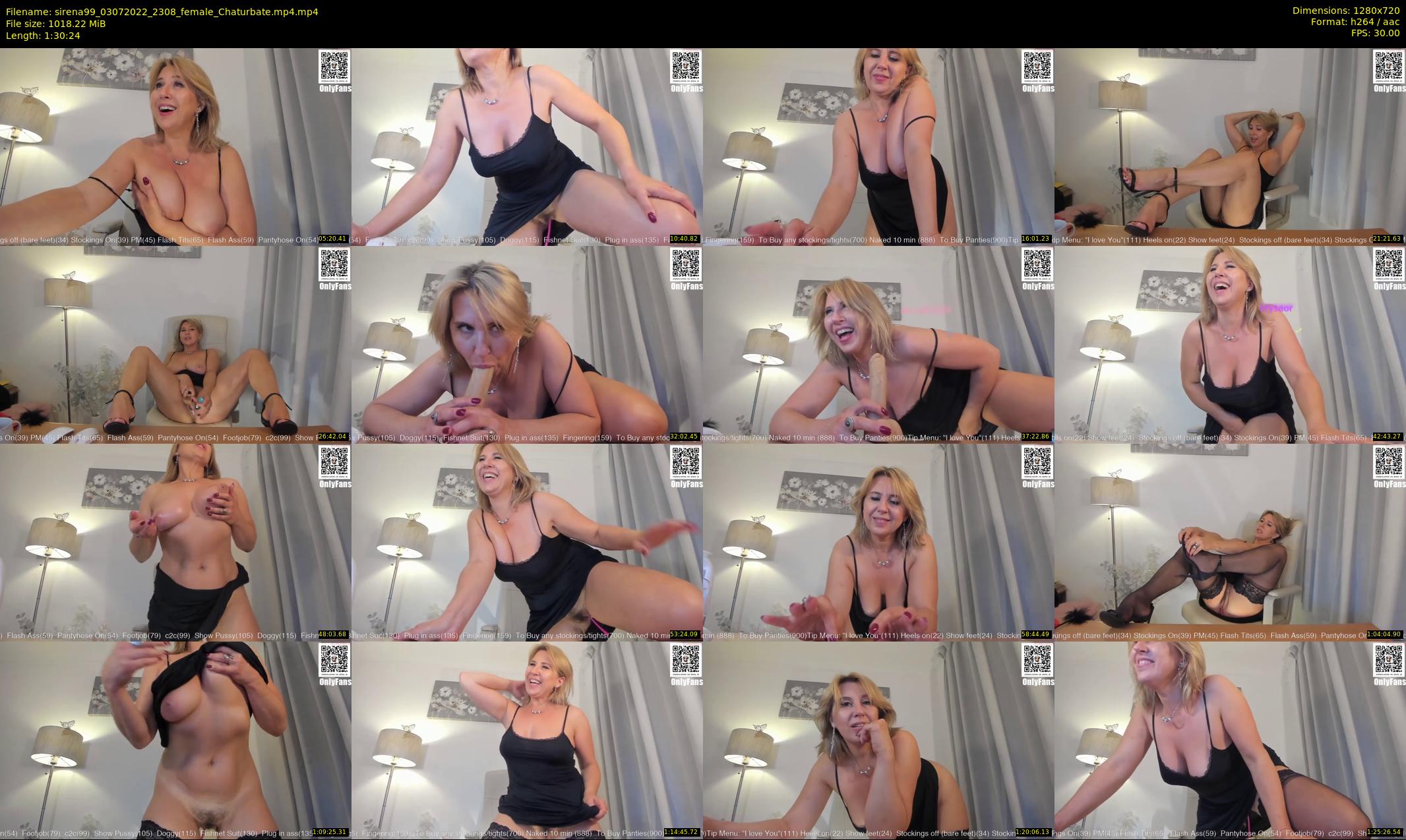 sirena99 — 91 minute Chaturbate female cam show recording, 720p, Jul 3, 2022