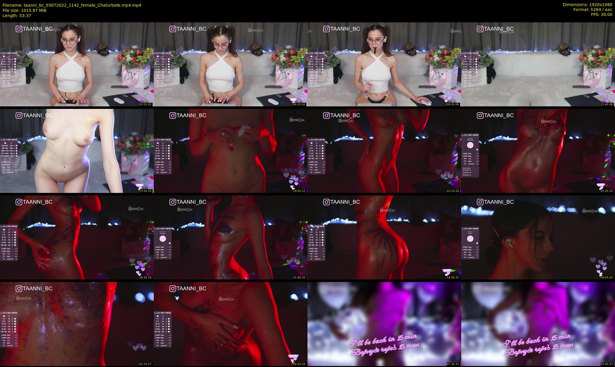 taanni_bc — 54 minute Chaturbate female cam show recording, 1080p, Jul 3, 2022
