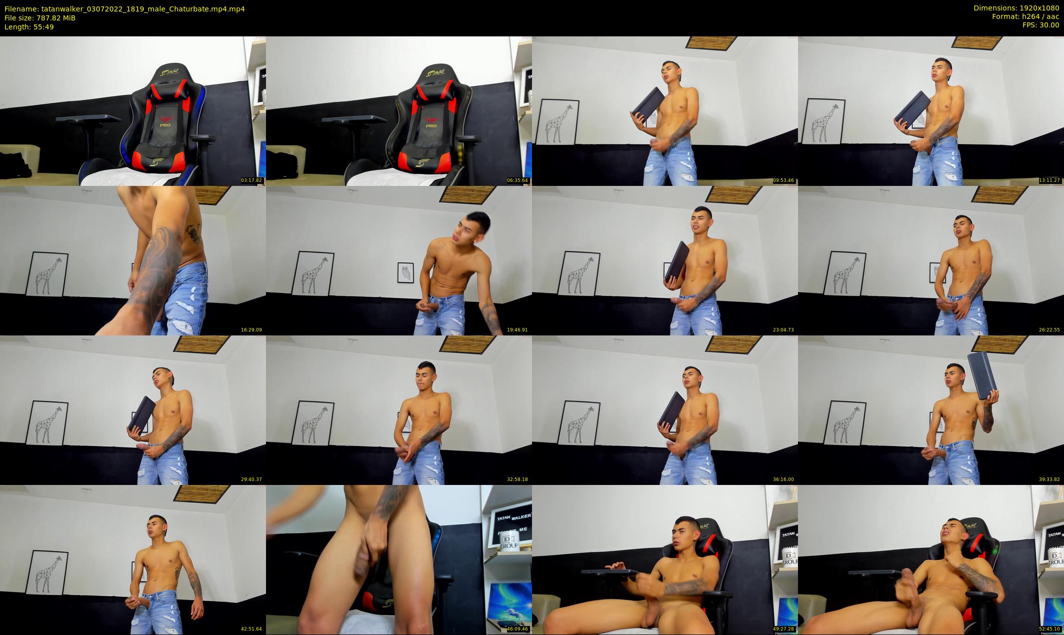 tatanwalker — 56 minute Chaturbate male cam show recording, 1080p, Jul 3, 2022