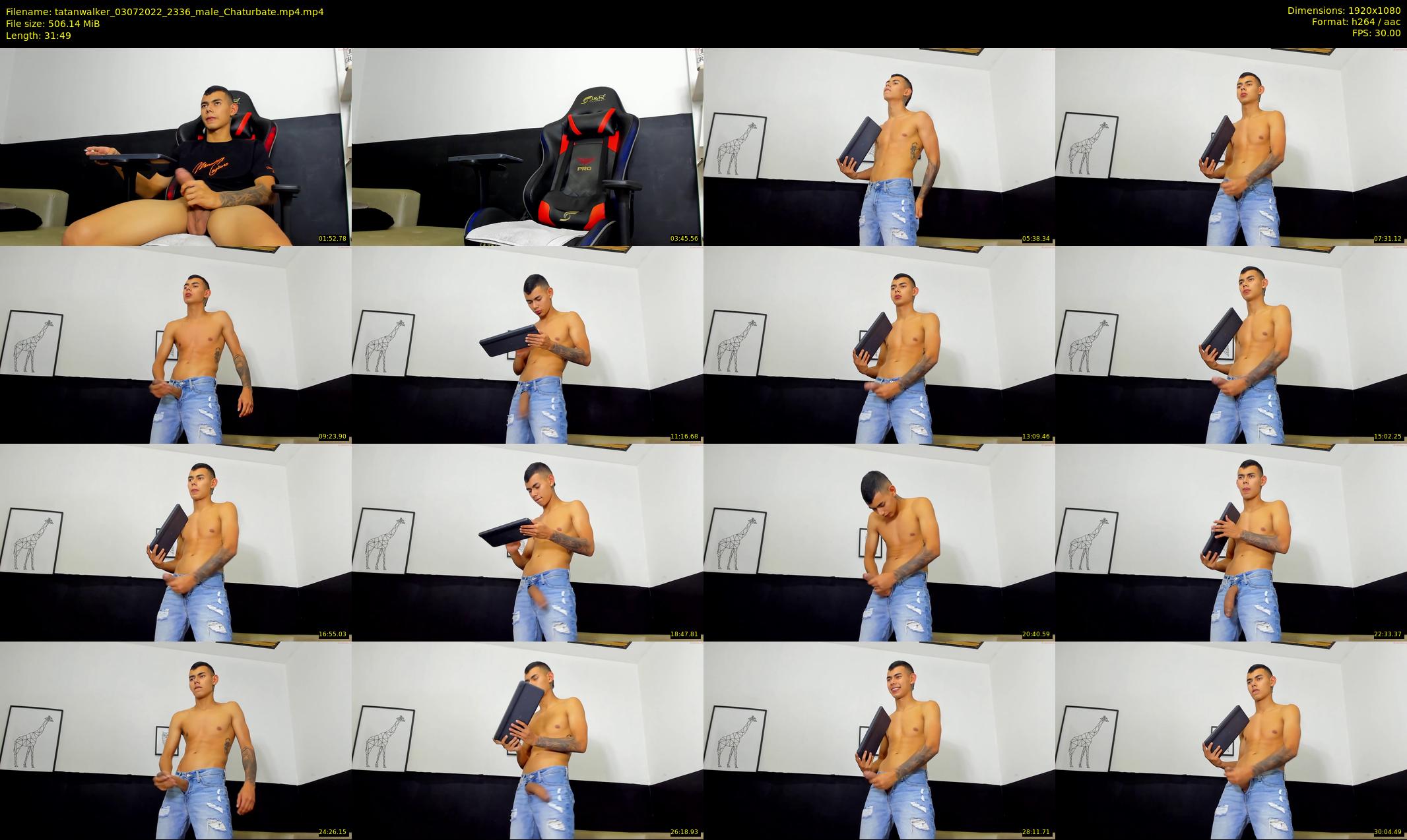 tatanwalker — 32 minute Chaturbate male cam show recording, 1080p, Jul 3, 2022
