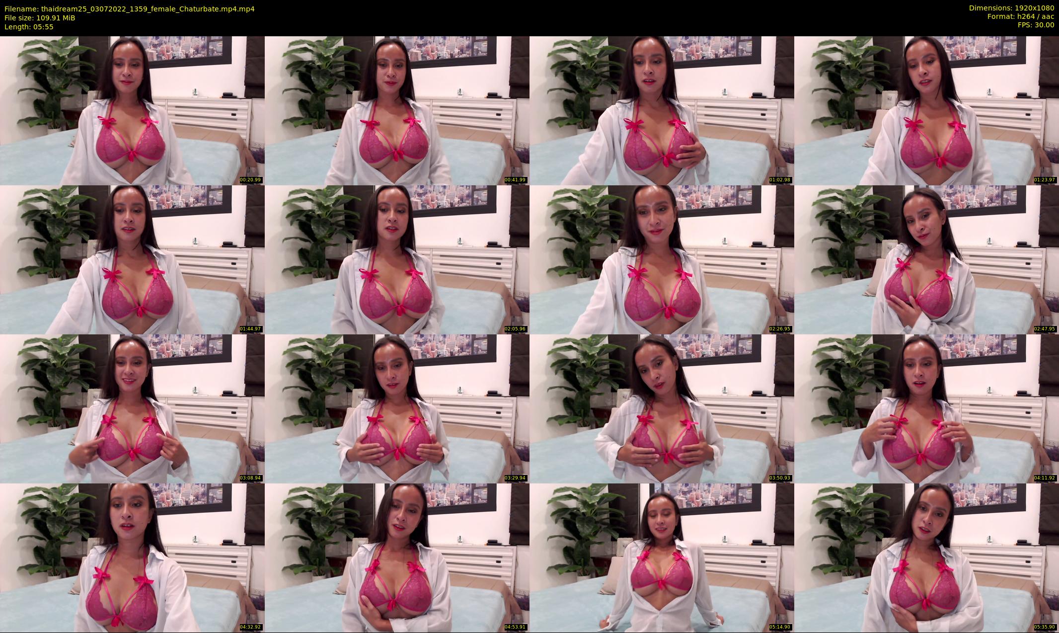 thaidream25 — 6 minute Chaturbate female cam show recording, 1080p, Jul 3, 2022
