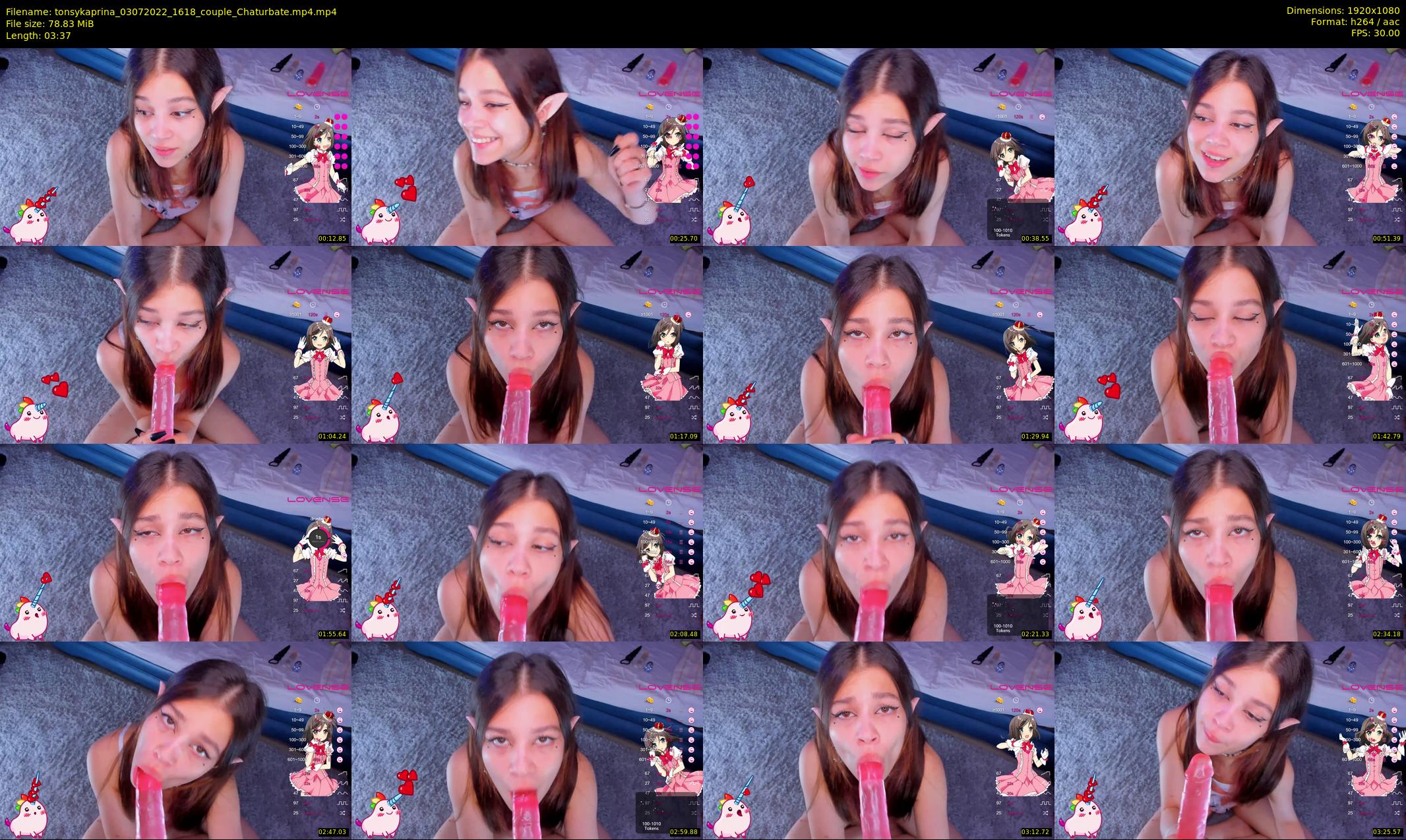 tonsykaprina — 4 minute Chaturbate couple cam show recording, 1080p, Jul 3, 2022