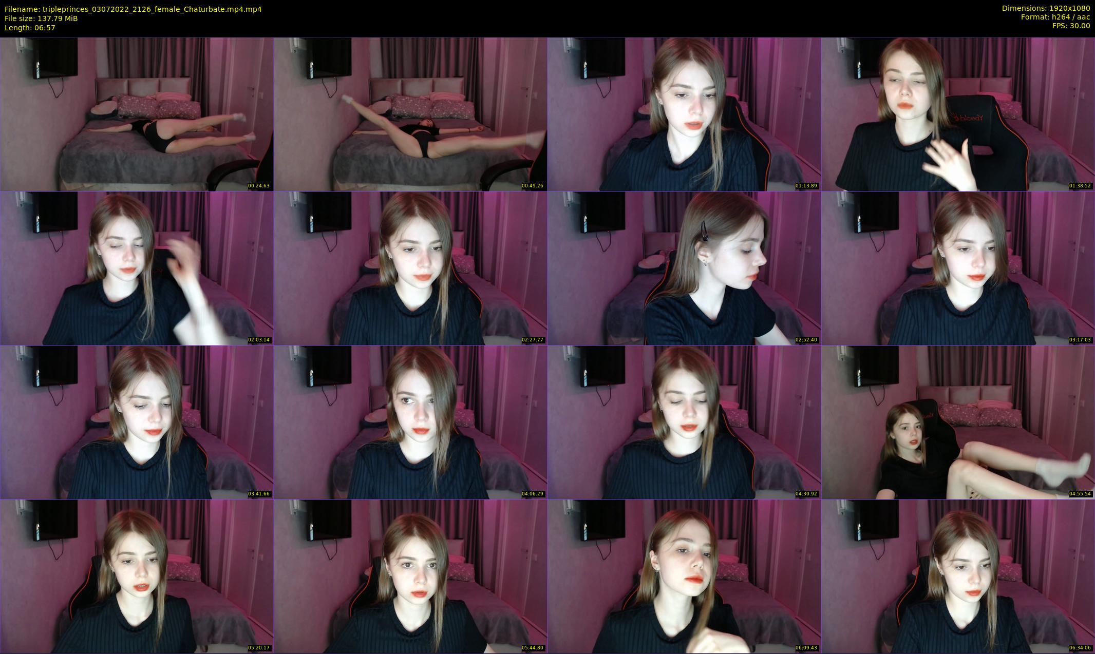 tripleprinces — 7 minute Chaturbate female cam show recording, 1080p, Jul 3, 2022