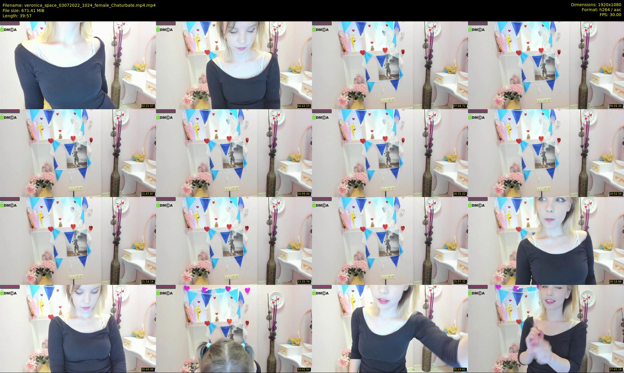 veronica_space — 40 minute Chaturbate female cam show recording, 1080p, Jul 3, 2022