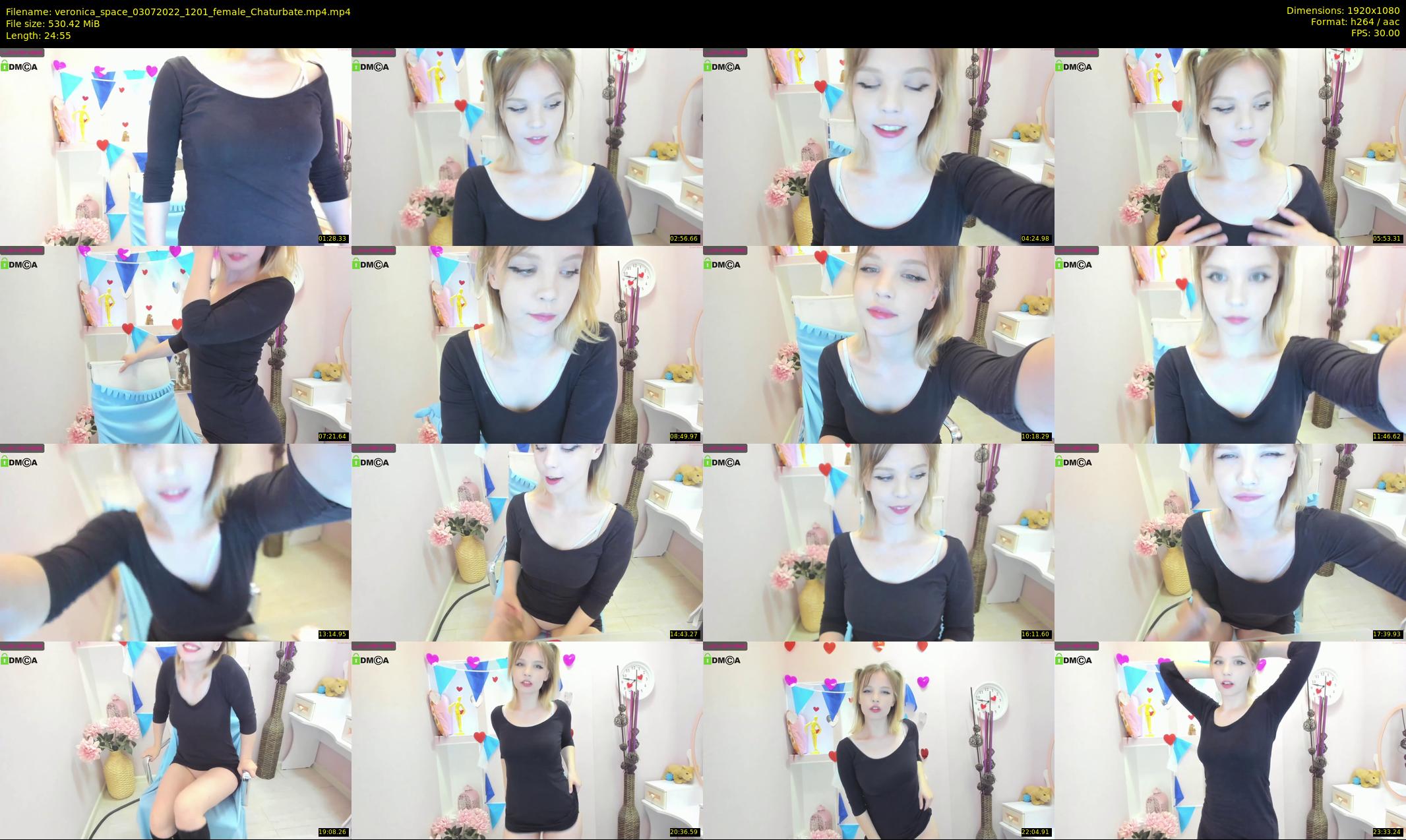 veronica_space — 25 minute Chaturbate female cam show recording, 1080p, Jul 3, 2022