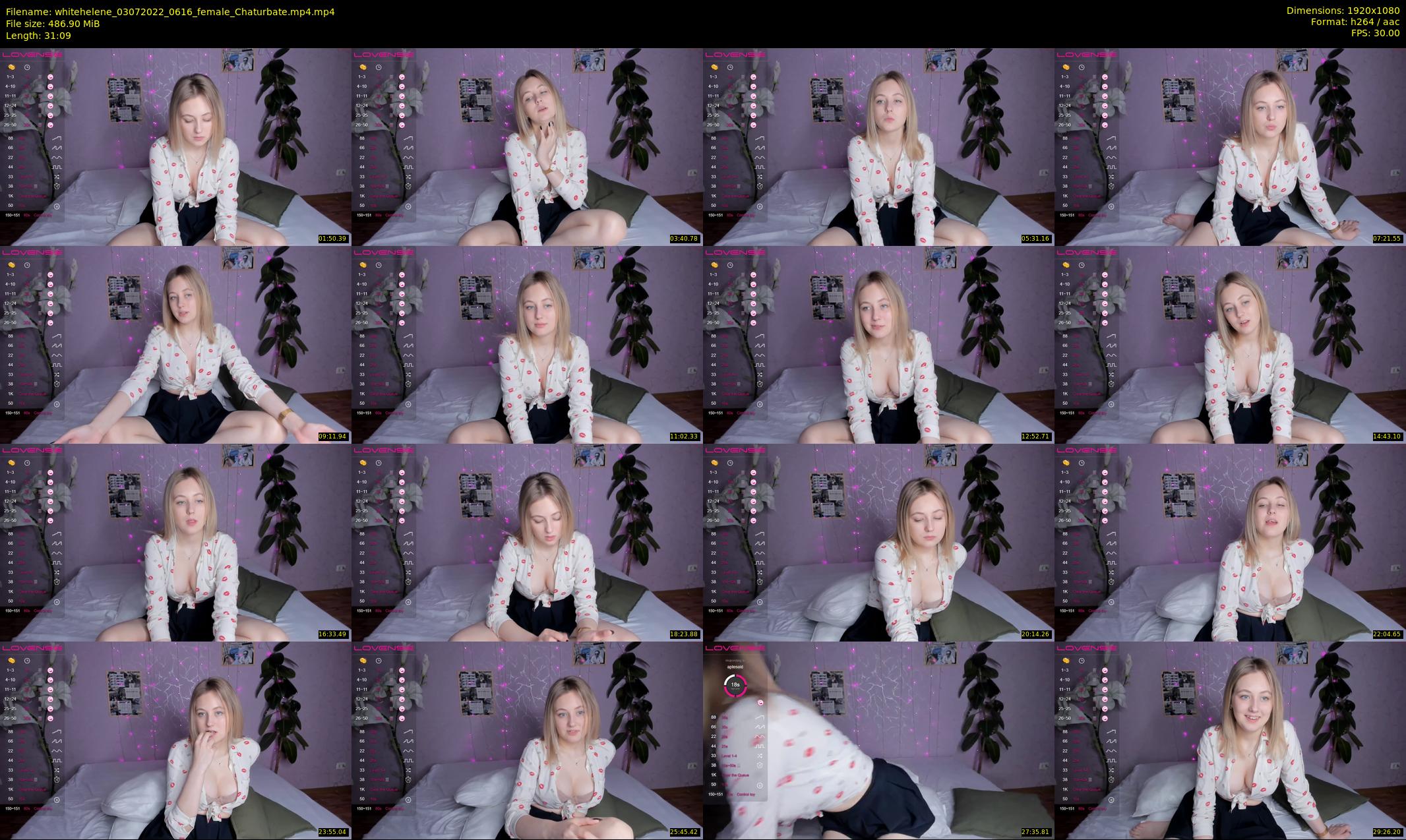 whitehelene — 32 minute Chaturbate female cam show recording, 1080p, Jul 3, 2022