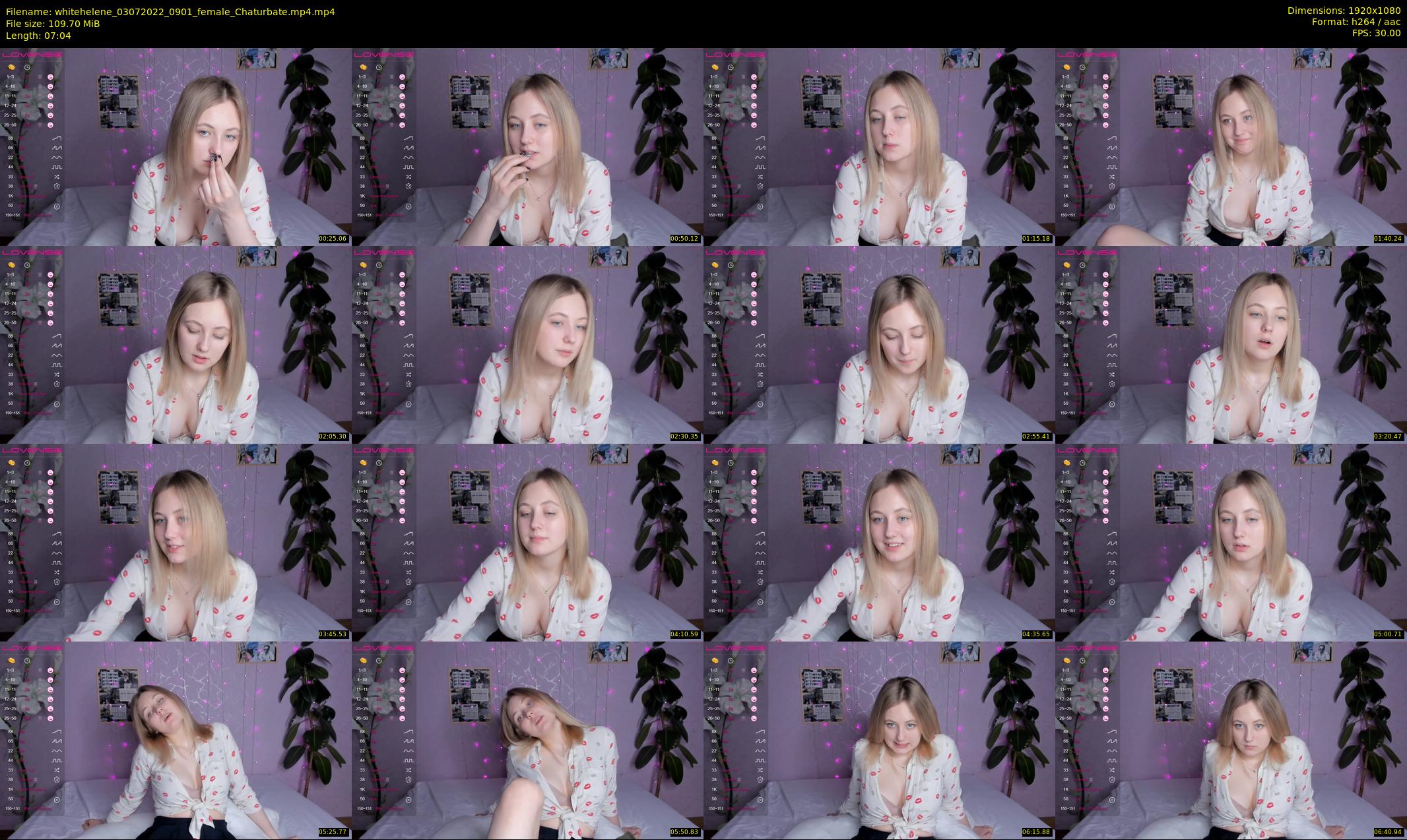 whitehelene — 8 minute Chaturbate female cam show recording, 1080p, Jul 3, 2022