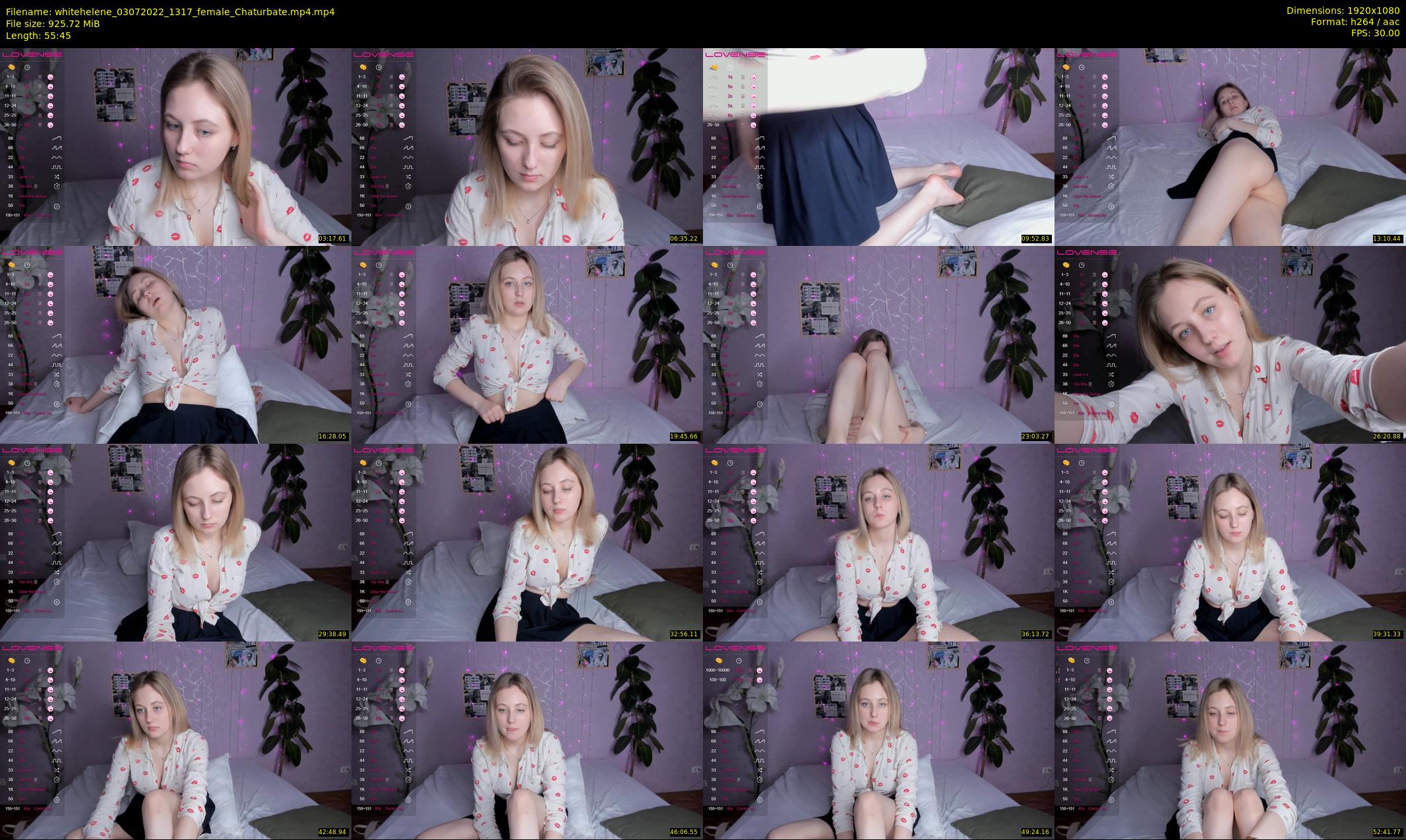 whitehelene — 56 minute Chaturbate female cam show recording, 1080p, Jul 3, 2022