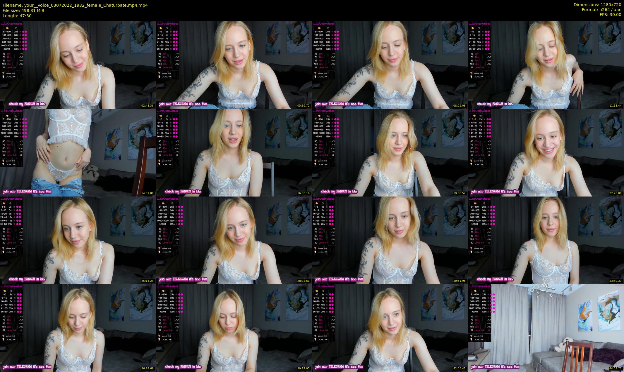 your__voice — 48 minute Chaturbate female cam show recording, 720p, Jul 3, 2022