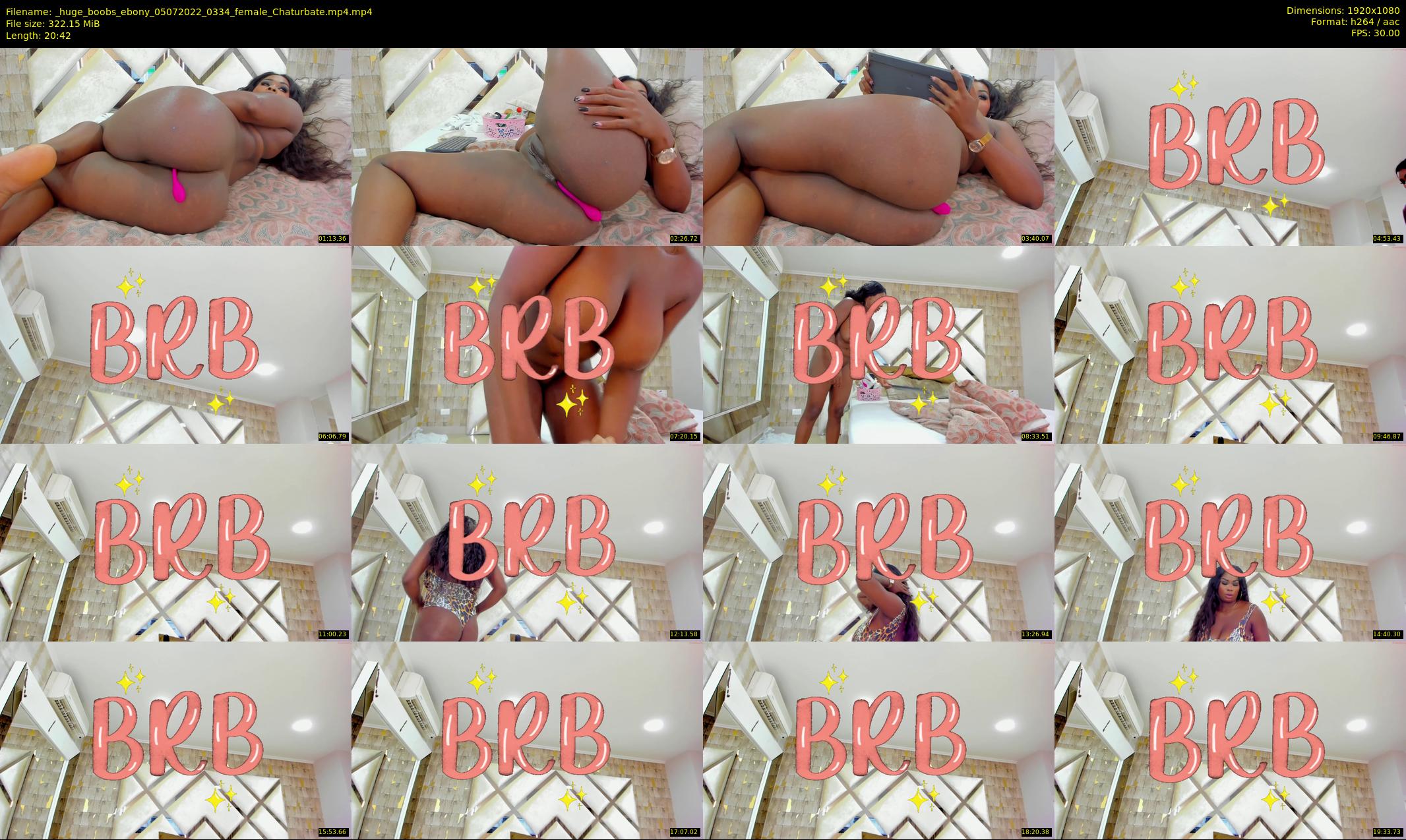 _huge_boobs_ebony — 21 minute Chaturbate female cam show recording, 1080p, Jul 5, 2022