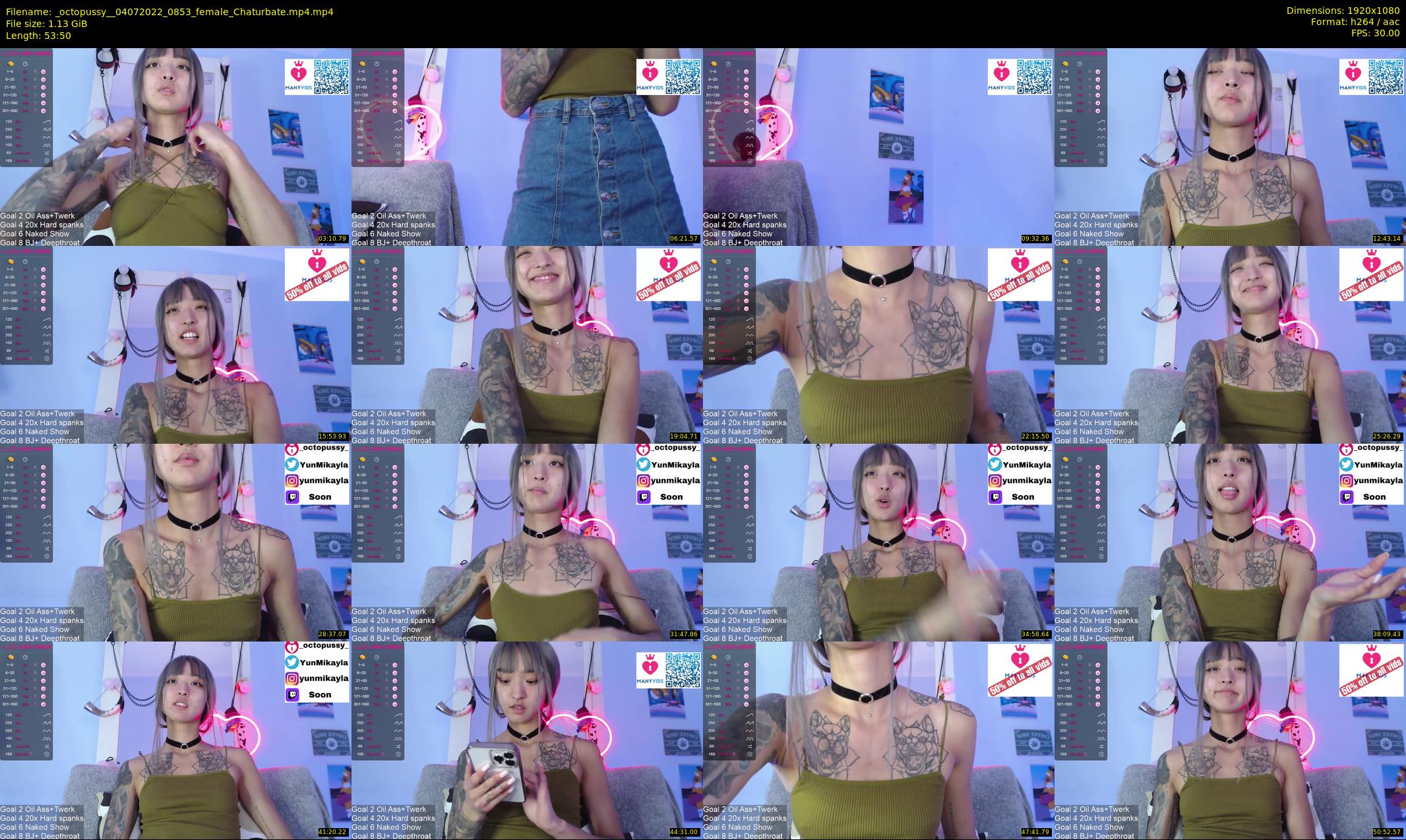 _octopussy_ — 54 minute Chaturbate female cam show recording, 1080p, Jul 4, 2022